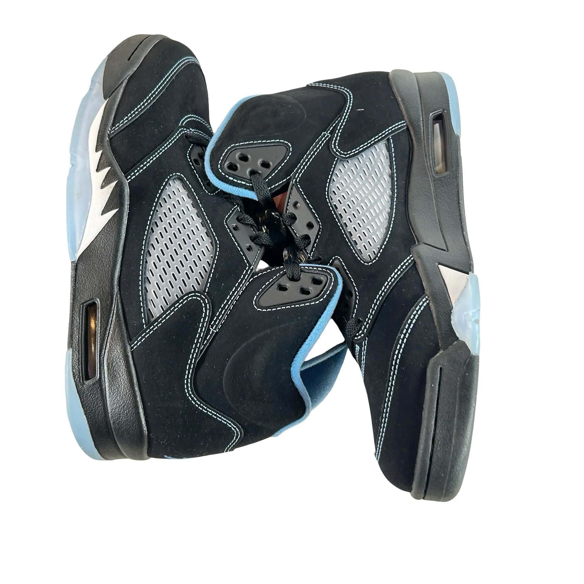 DD0587 008 Jordan 5 Retro Black University Blue (2026) [USED] 9 M (Used) - Image 4