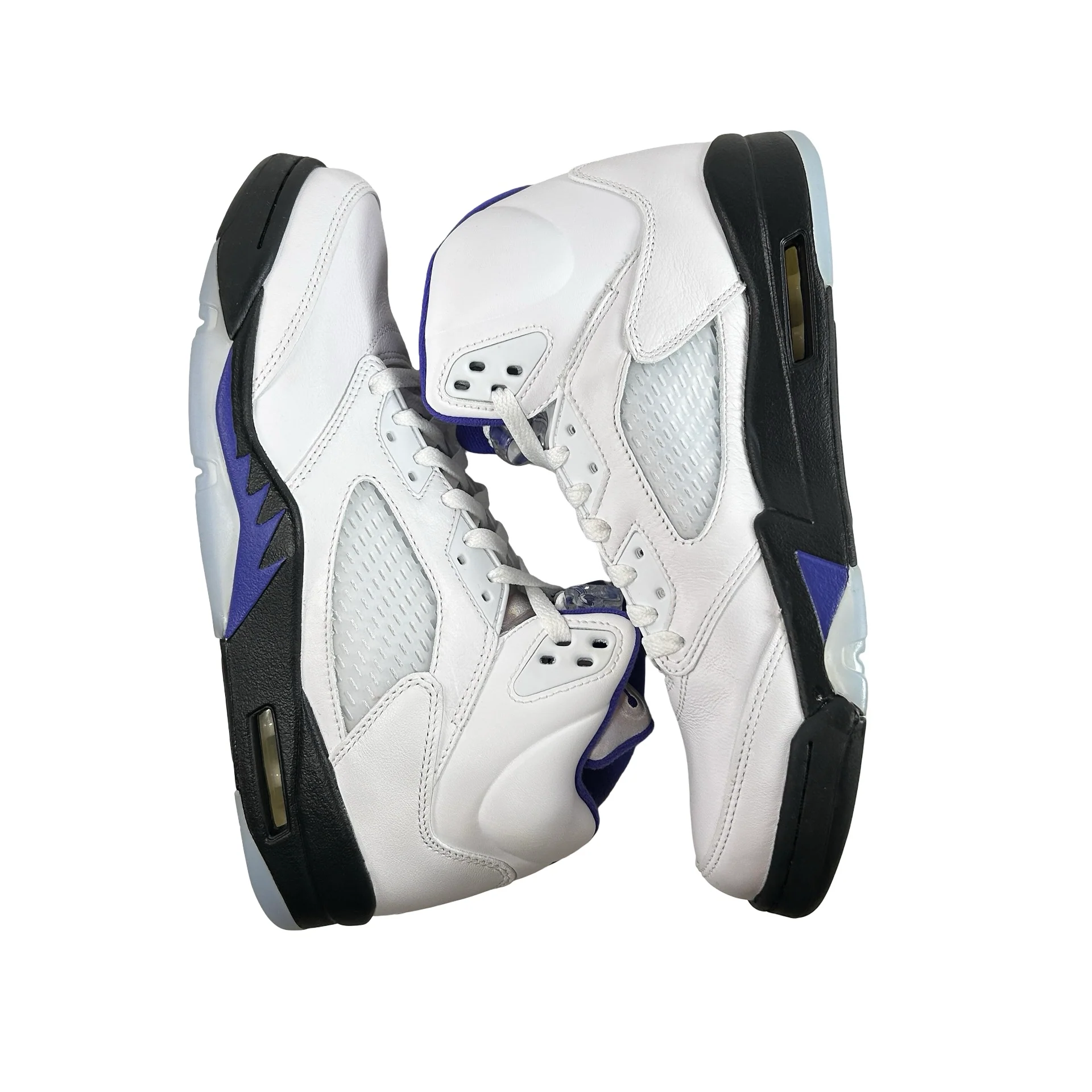 DD0587 141 Jordan 5 Retro Dark Concord [CONDITIONAL] - 10.5 M (Slight Yellowing) (No Box) - Image 4