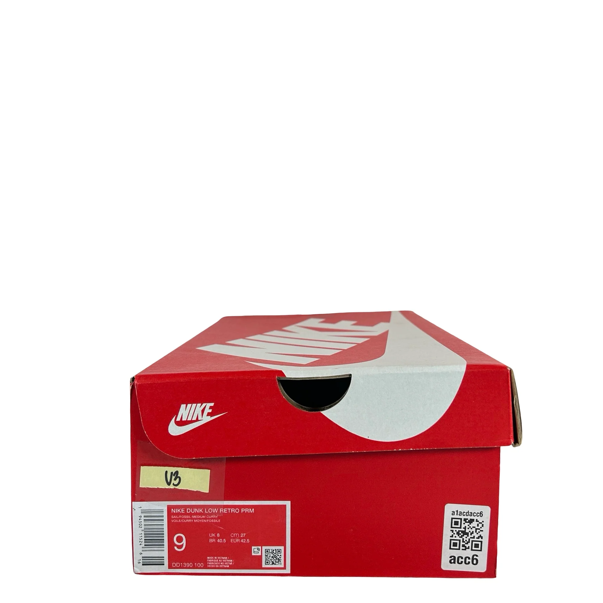 DD1390 100 Nike Dunk Low Medium Curry [USED] - 9 M (Used3) - Image 7