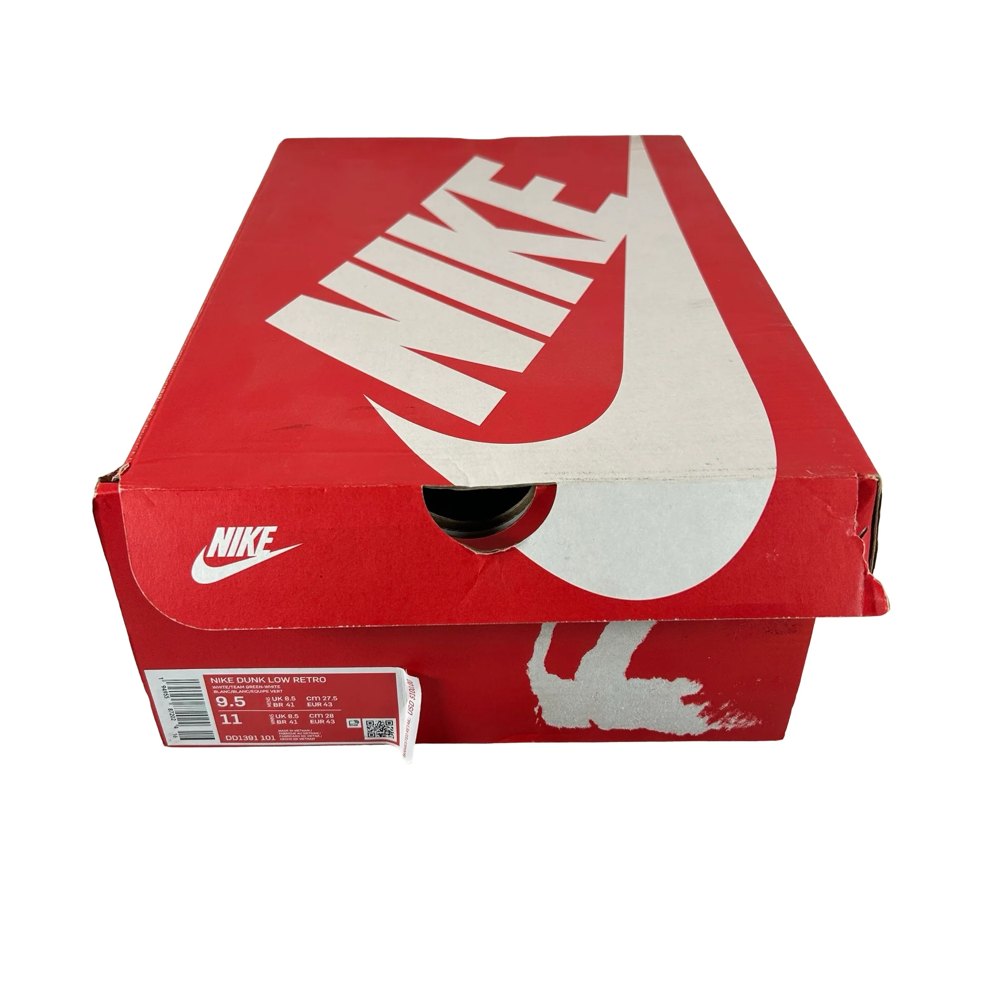 DD1391 101 Nike Dunk Low Michigan State [USED] - 9.5 M (Used) - Image 7