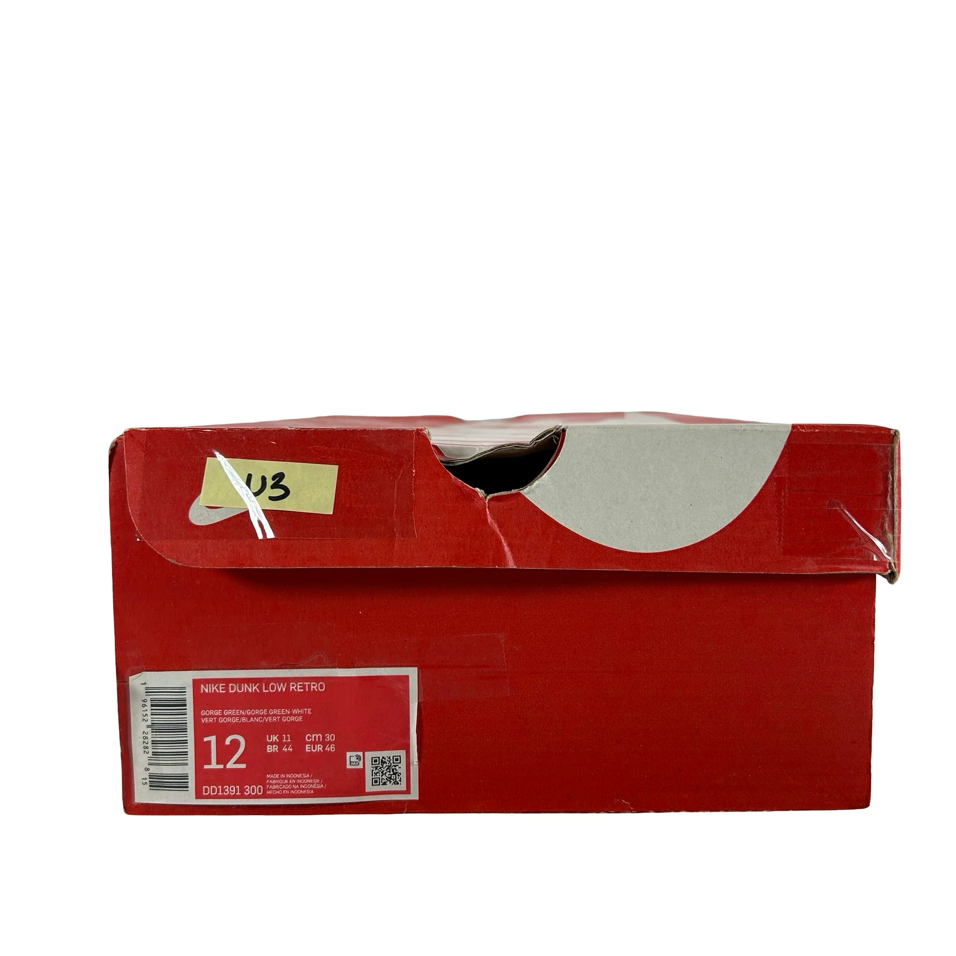 DD1391 300 Nike Dunk Low Retro Miami Hurricanes [USED] - 12 M (Used3) - Image 7