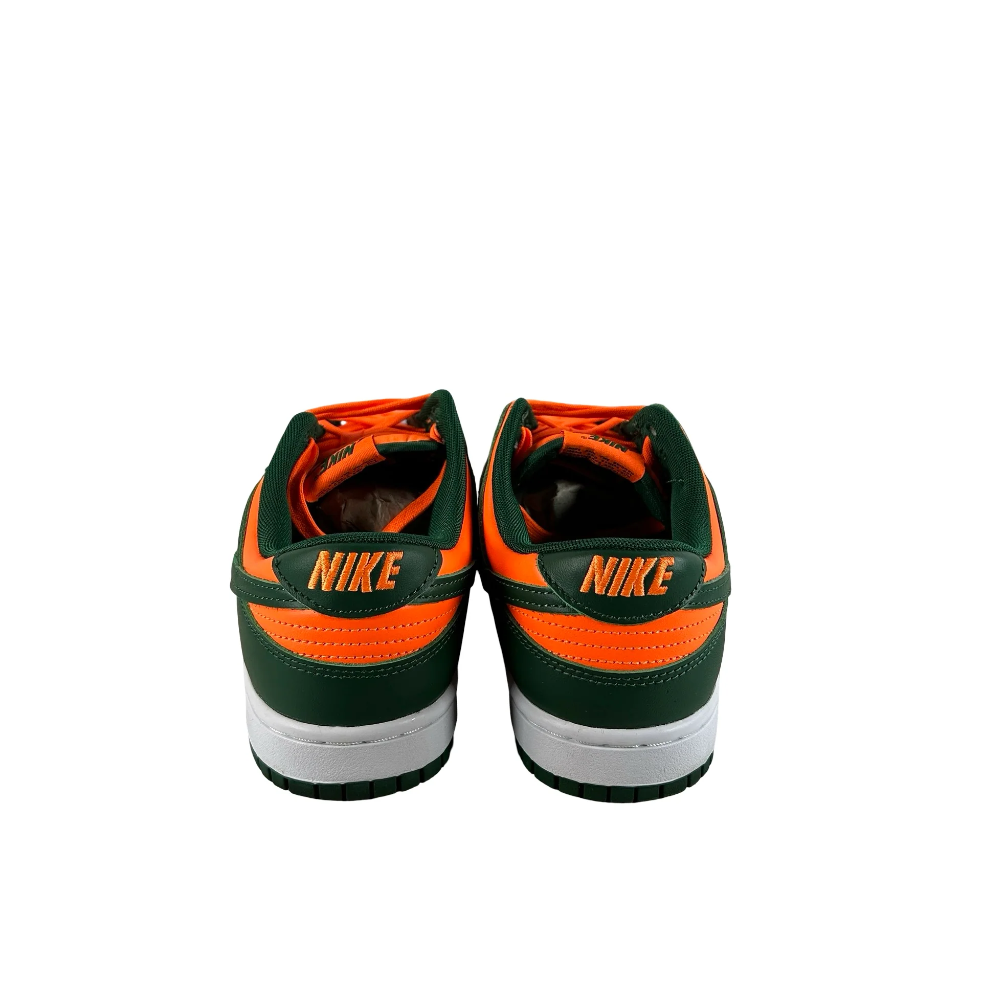 DD1391 300 Nike Dunk Low Retro Miami Hurricanes [USED] - 8 M (Used) - Image 3