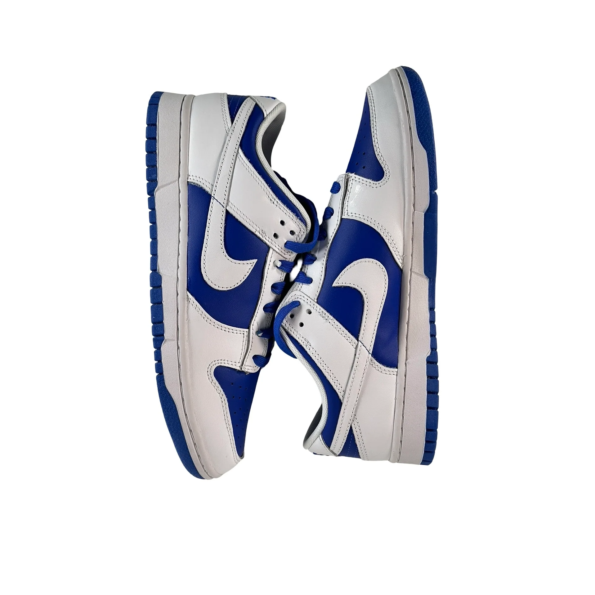 DD1391 401 Nike Dunk Low Racer Blue White [CONDITIONAL] - 9 M (Ashy Soles) (Damaged Box) - Image 5