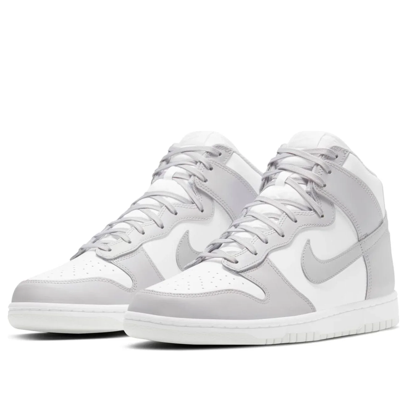 DD1399 100 Nike Dunk High Retro White Vast Grey (2021) - Image 3