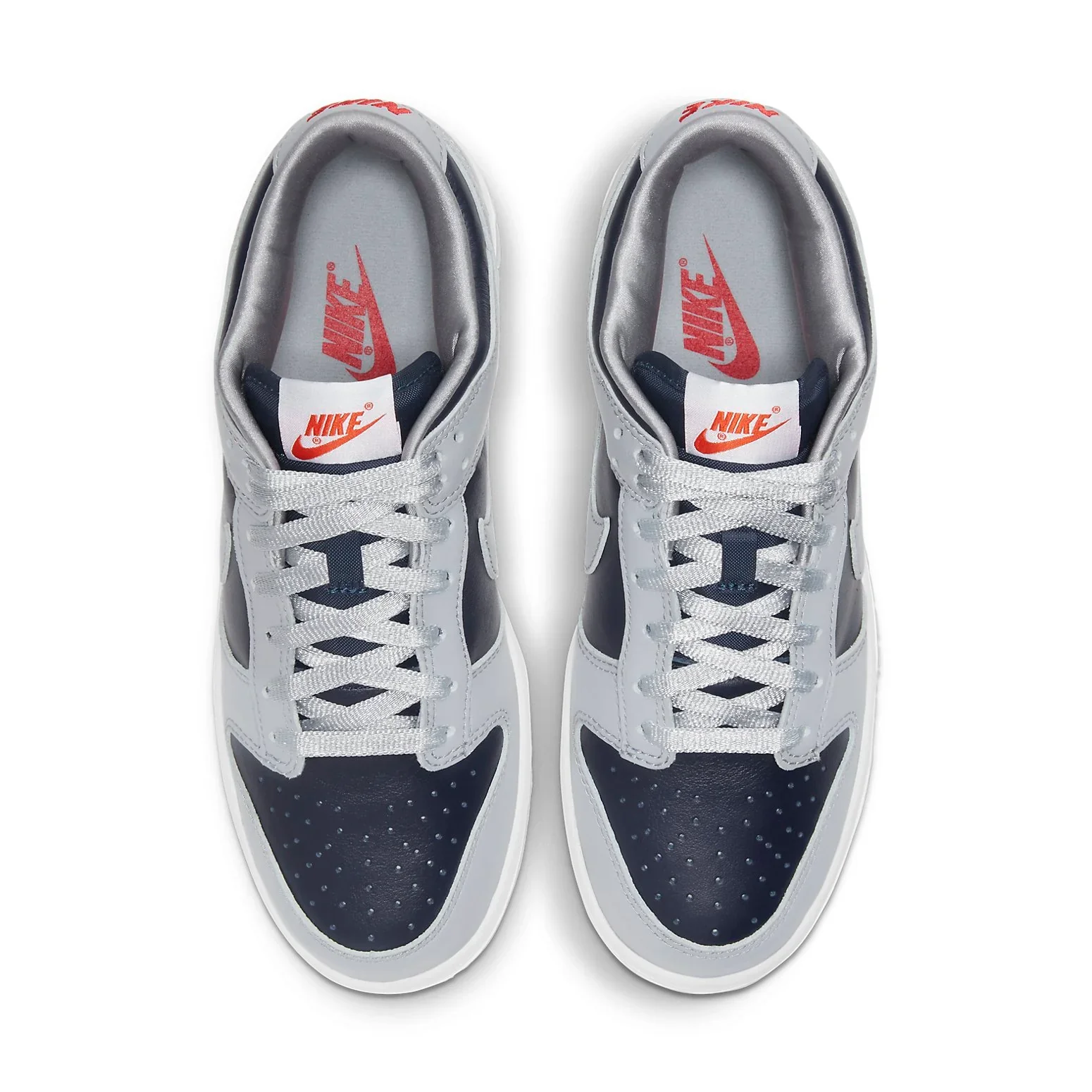 DD1768 400 Nike Dunk Low College Navy Grey (Women's) - Image 4
