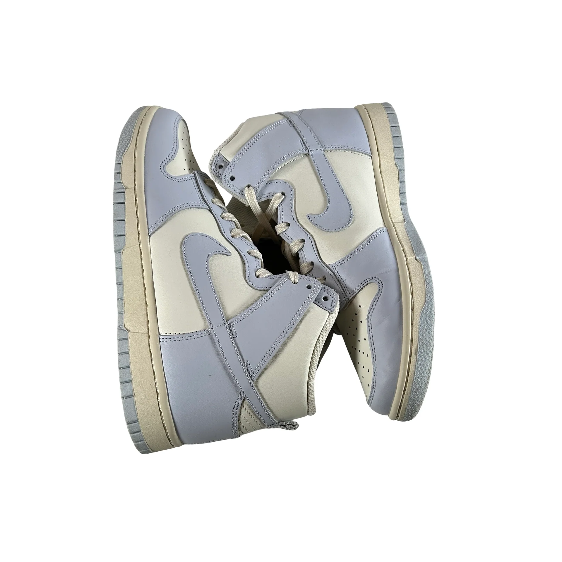 DD1869 102 Nike Dunk High Sail Football Grey (Women's) [USED] - 7.5 W (Used) - Image 4