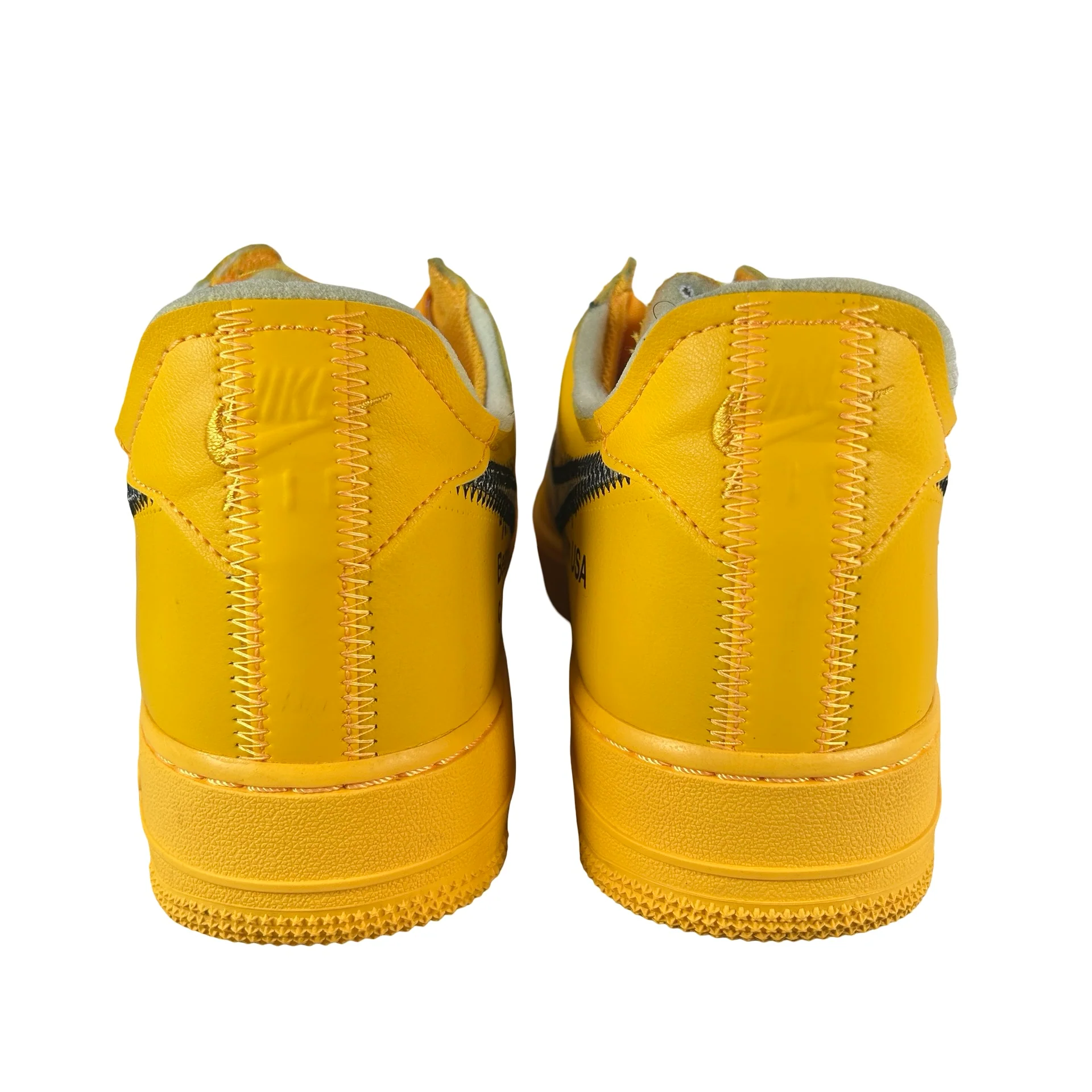 DD1876 700 Nike Air Force 1 Low Off-White ICA University Gold [USED] - 10.5 M (Used2) - Image 3