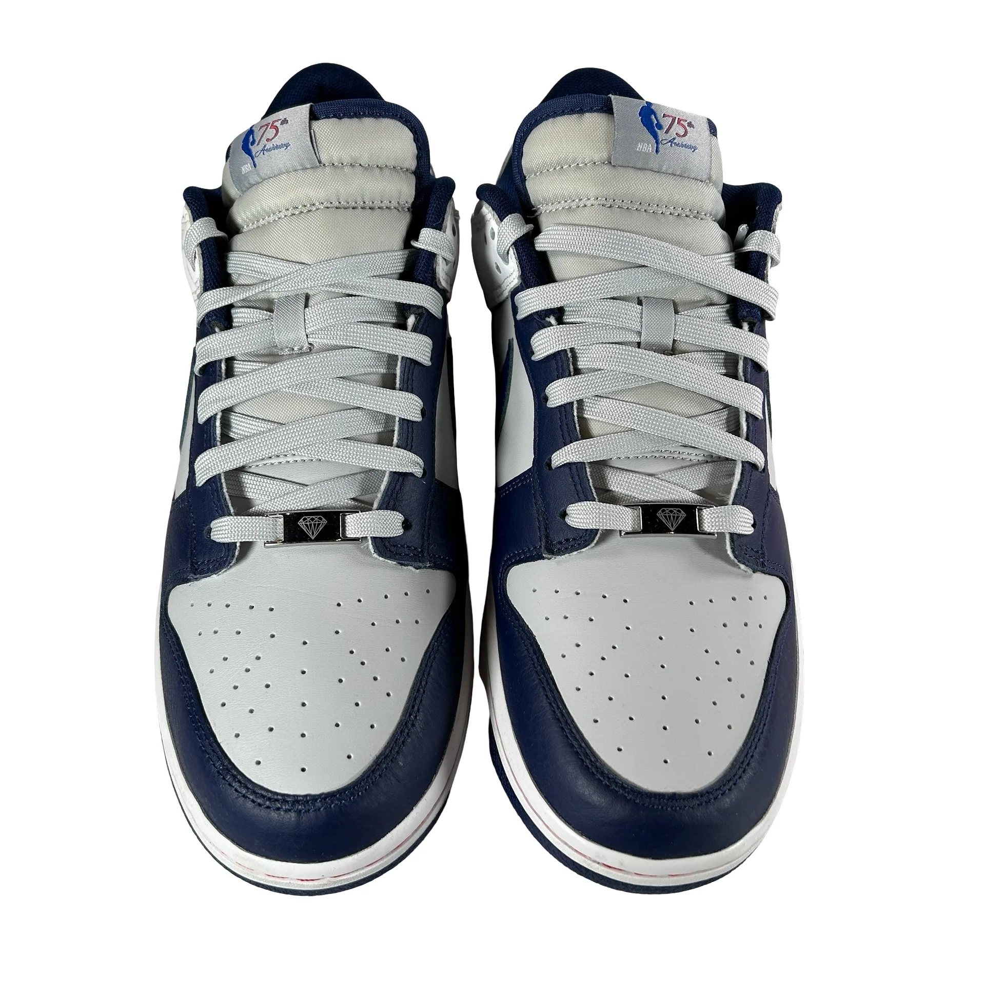 DD3363 001 Nike Dunk Low EMB NBA 75th Anniversary Brooklyn Nets [USED] - 12 M (Used2) - Image 2