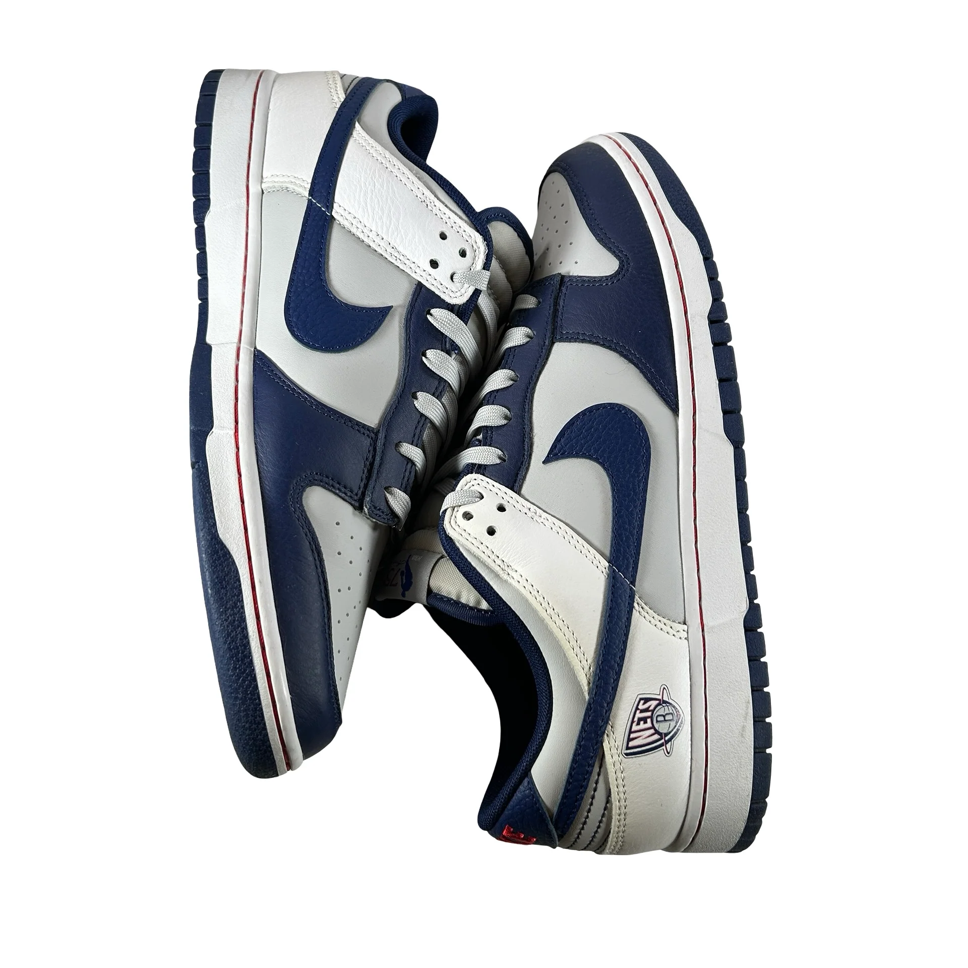 DD3363 001 Nike Dunk Low EMB NBA 75th Anniversary Brooklyn Nets [USED] - 12 M (Used2) - Image 5