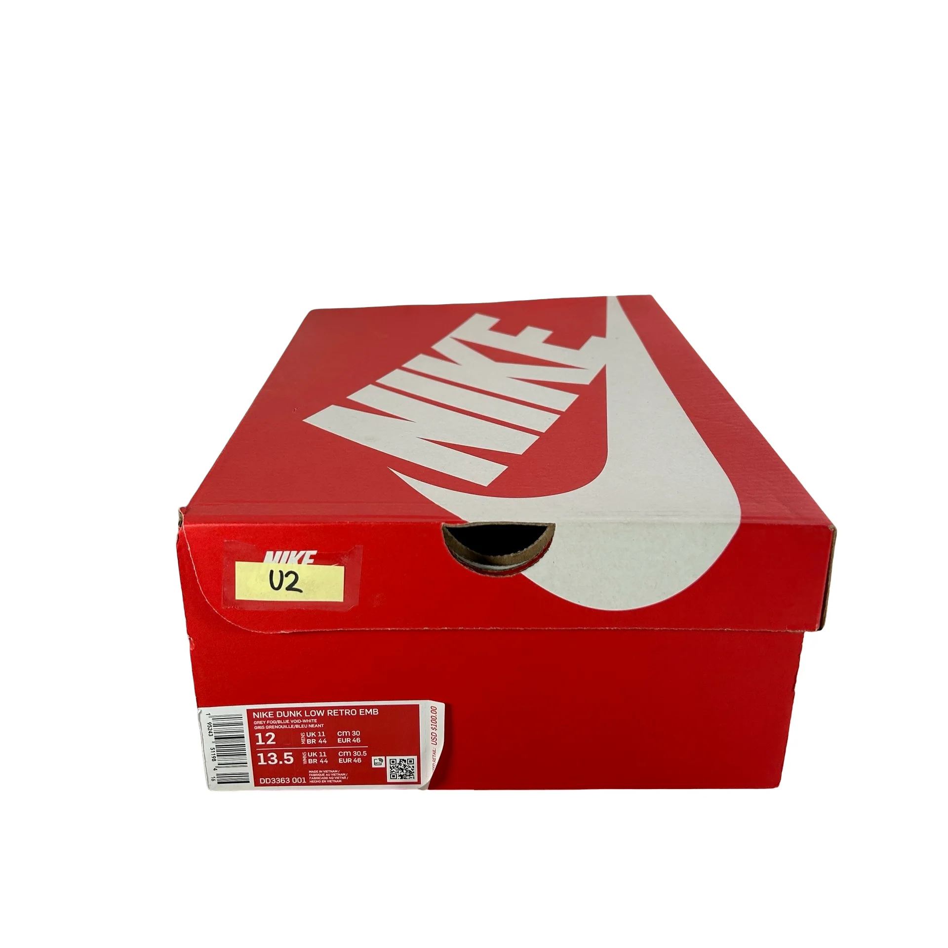 DD3363 001 Nike Dunk Low EMB NBA 75th Anniversary Brooklyn Nets [USED] - 12 M (Used2) - Image 7