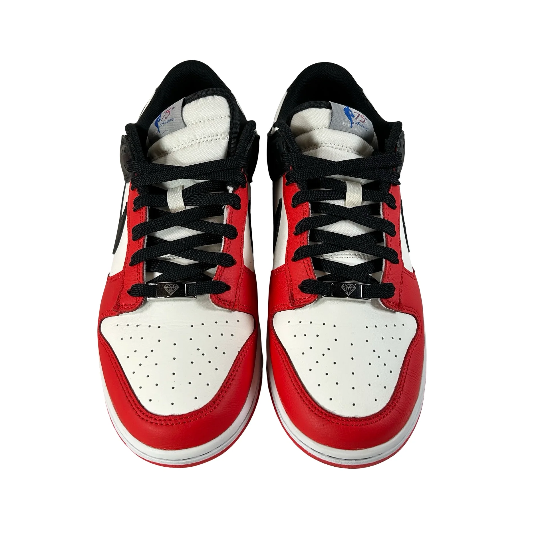 DD3363 100 Nike Dunk Low EMB NBA 75th Anniversary Chicago [USED] - 10 M (Used) - Image 2