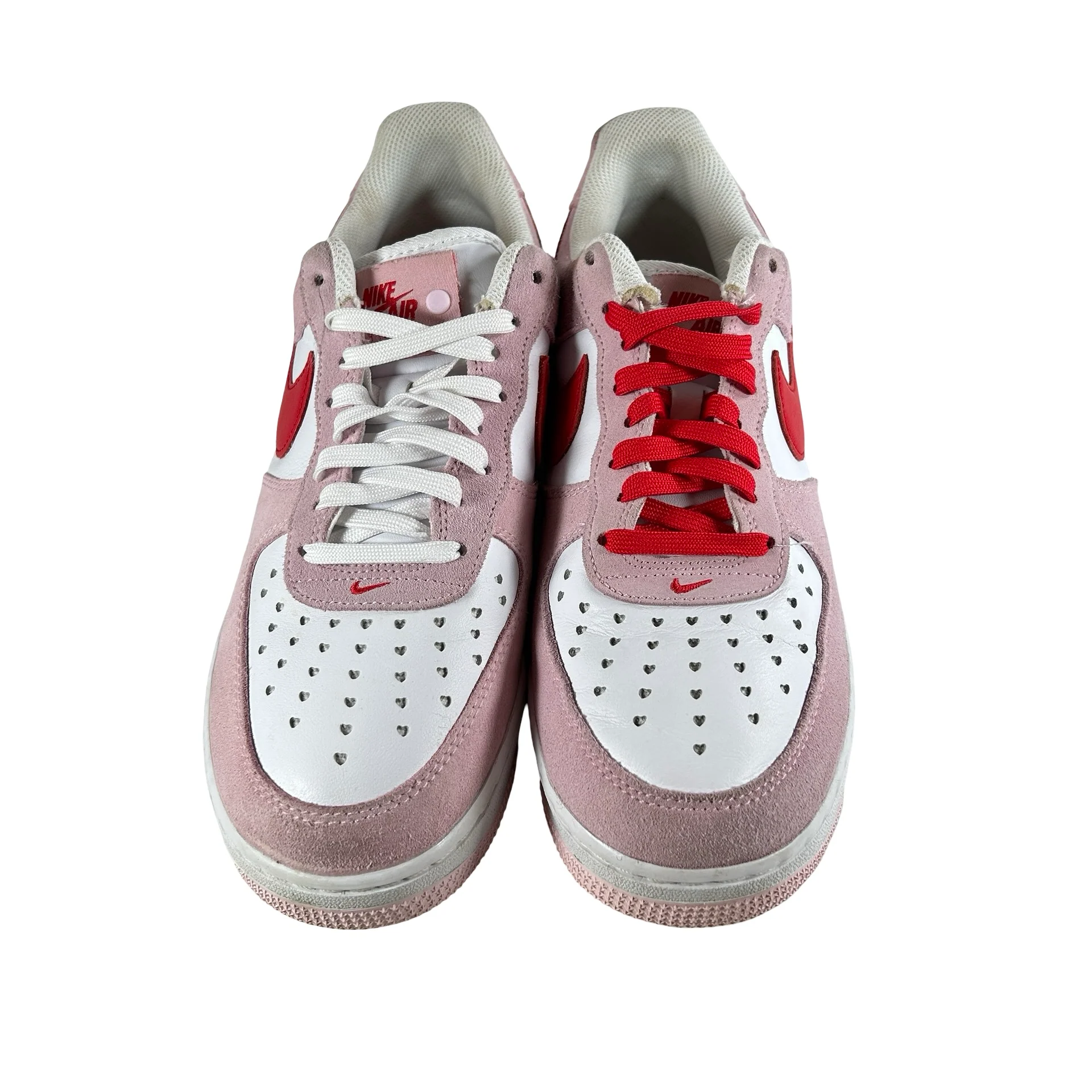 DD3384 600 Nike Air Force 1 Low '07 QS Valentine's Day Love Letter [USED] - 10 M (Used) (No Box) - Image 2