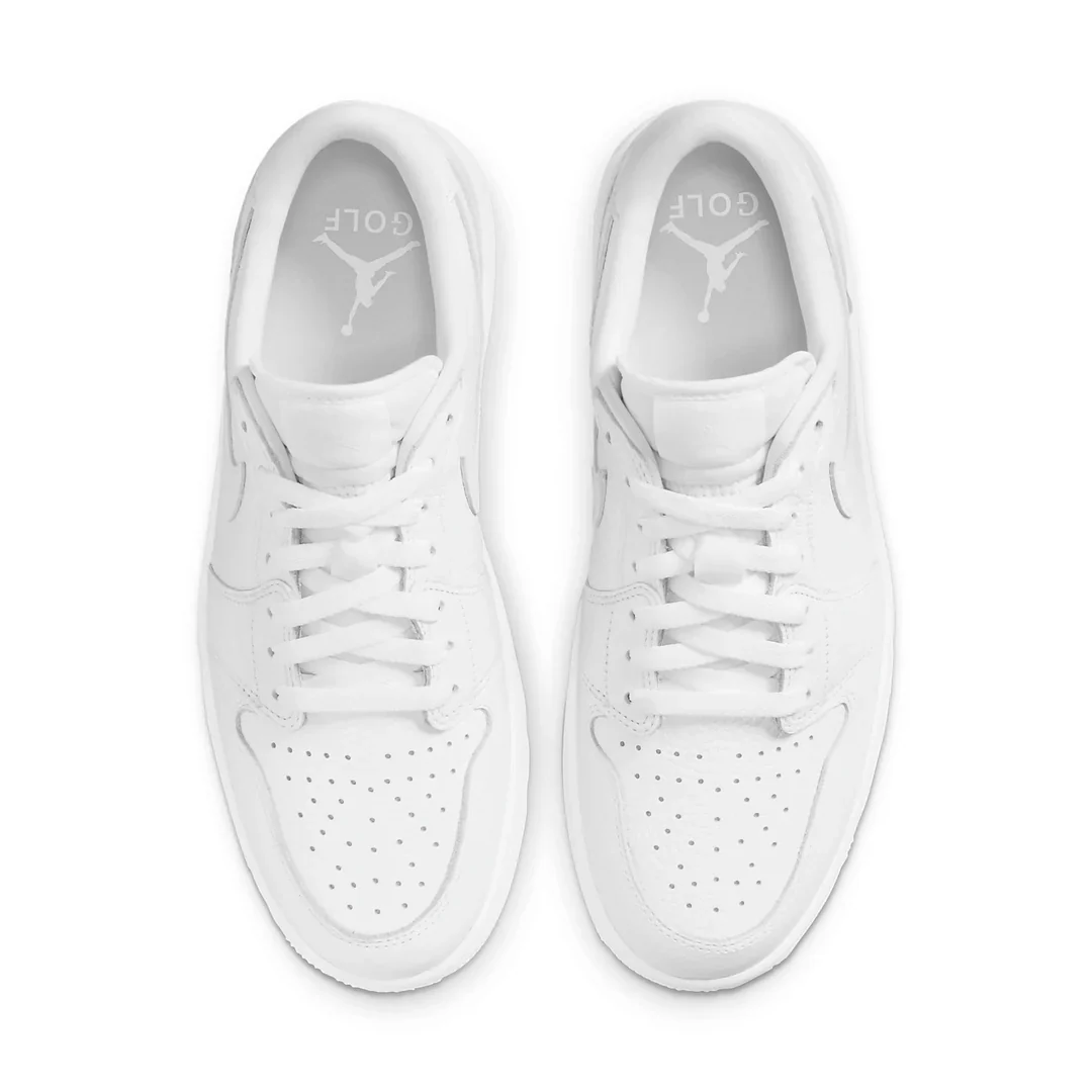 DD9315 101 Jordan 1 Retro Low Golf Triple White - Image 4