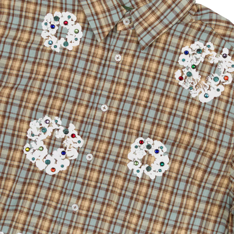 Denim Tears Cotton Wreath Western Button Up - Image 3