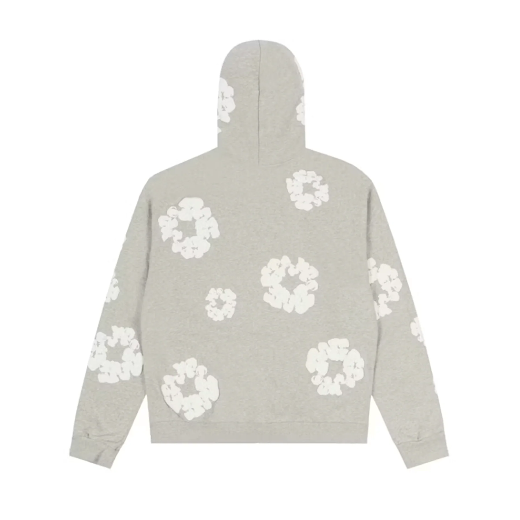 Denim Tears Cotton Wreath Zip Hoodie Grey - Image 2