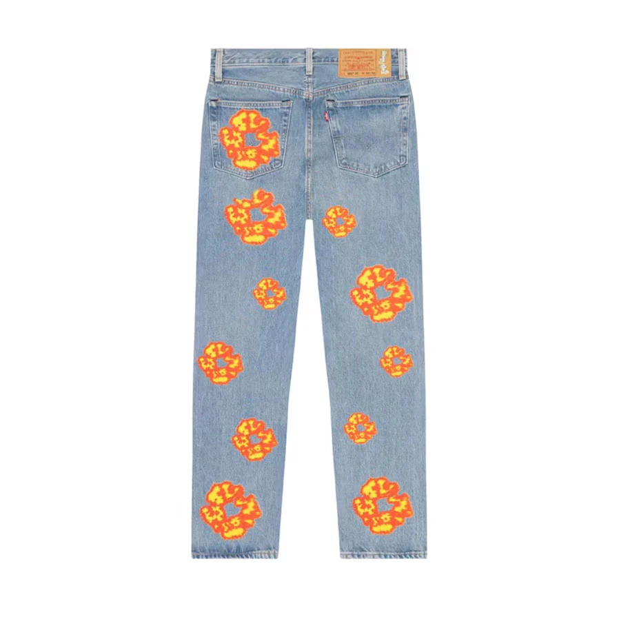 Denim Tears x Offset 501 Jeans Light Wash [USED] - 33 x 32 (Used) - Image 2