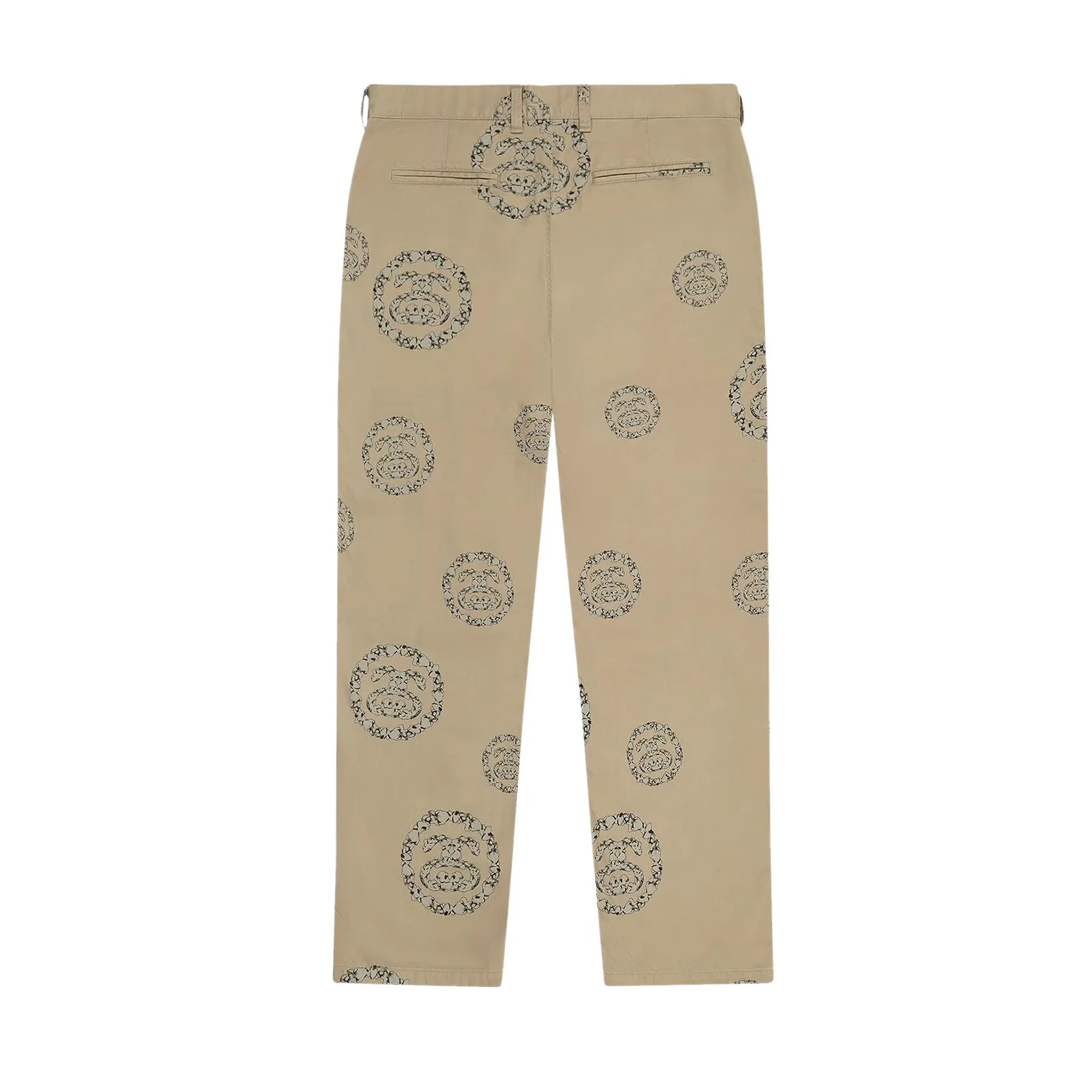 Denim Tears x Stussy Double S Wreath Chino Pant Khaki Brown - Image 2