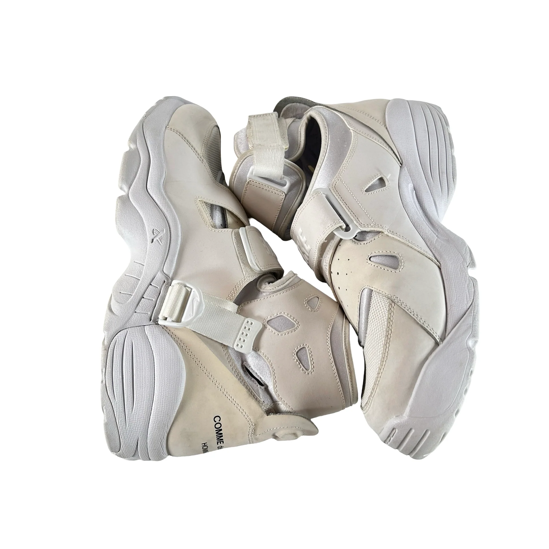 DH0199 100 Nike Air Carnivore Comme des Garcons Homme Plus White [USED] - 12 M (Used) (No Box) - Image 4