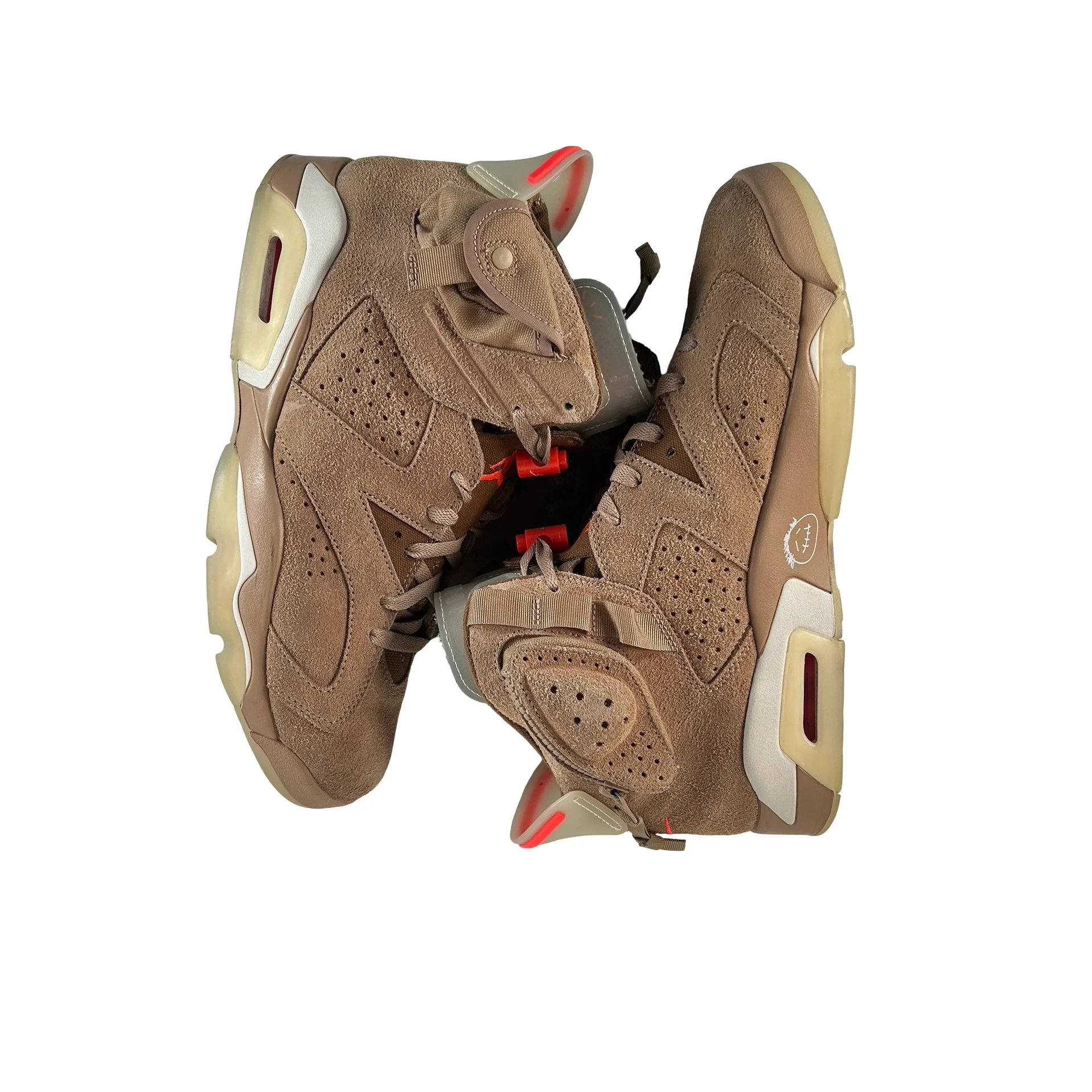 DH0690 200 Jordan 6 Retro Travis Scott British Khaki [USED] - 10.5 M (Used) (No Box) - Image 4