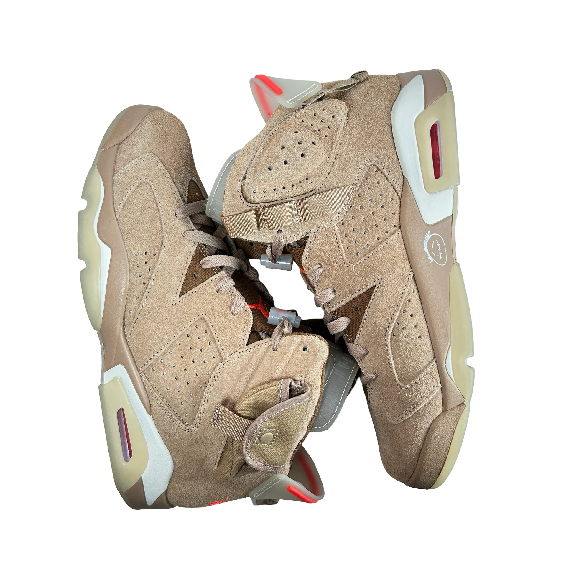 DH0690 200 Jordan 6 Retro Travis Scott British Khaki [USED] - 10.5 M (Used3) - Image 4