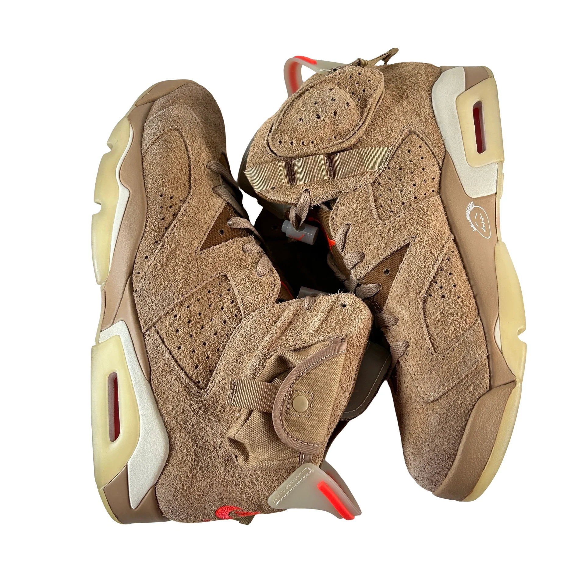DH0690 200 Jordan 6 Retro Travis Scott British Khaki [USED] - 10.5 M (Used5) - Image 4