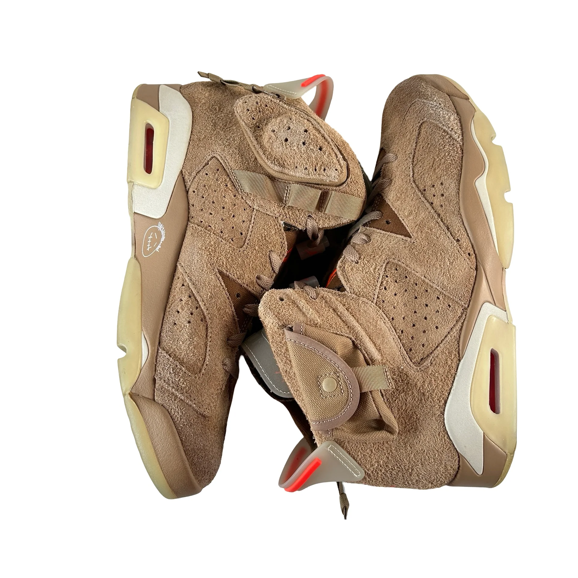 DH0690 200 Jordan 6 Retro Travis Scott British Khaki [USED] - 10.5 M (Used5) - Image 5
