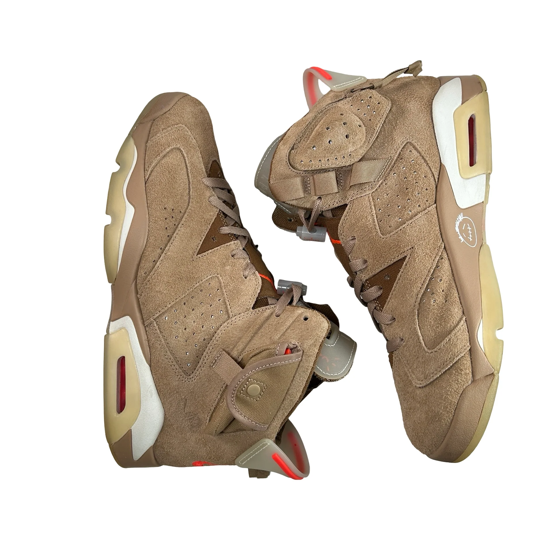 DH0690 200 Jordan 6 Retro Travis Scott British Khaki [USED] - 11 M (Used9) - Image 4