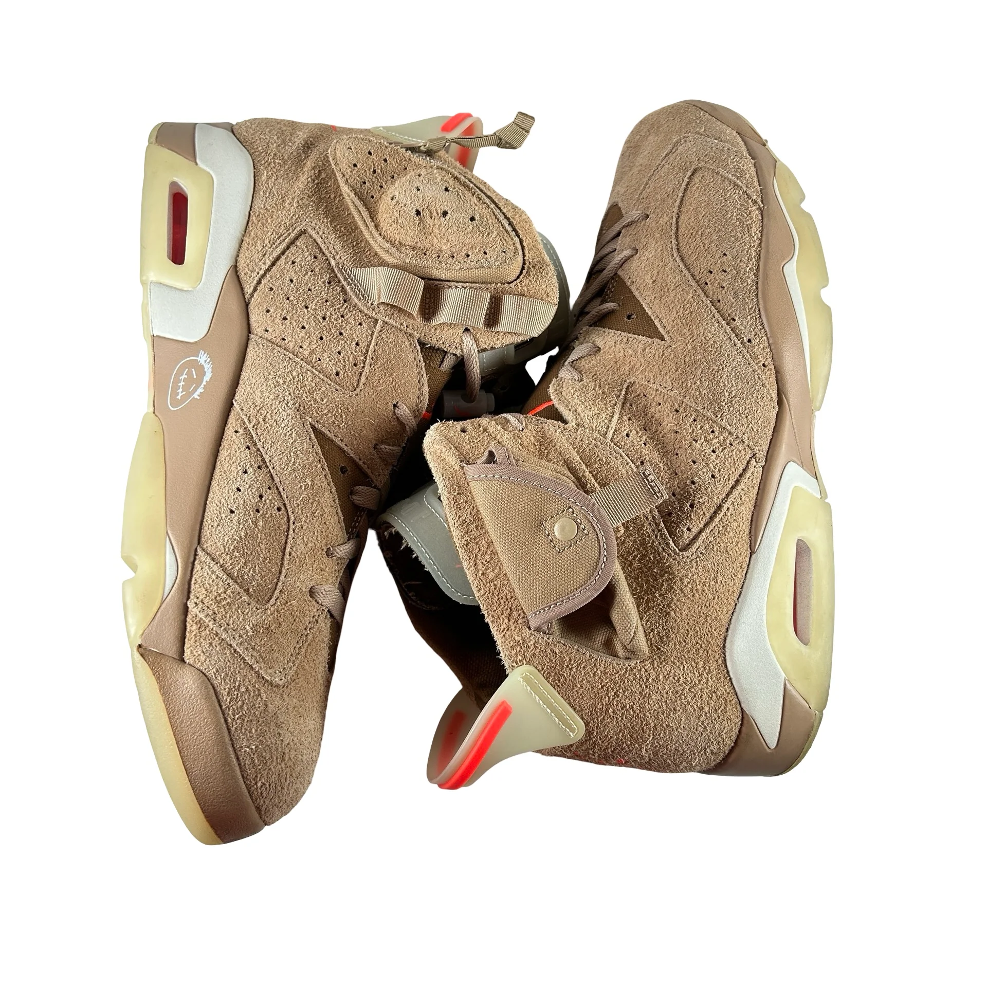 DH0690 200 Jordan 6 Retro Travis Scott British Khaki [USED] - 13 M (Used) (No Box) - Image 5