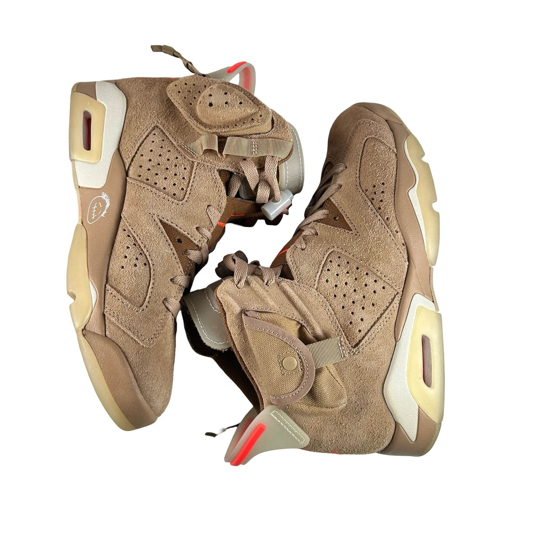 DH0690 200 Jordan 6 Retro Travis Scott British Khaki [USED] - 6.5 M (Used) - Image 5