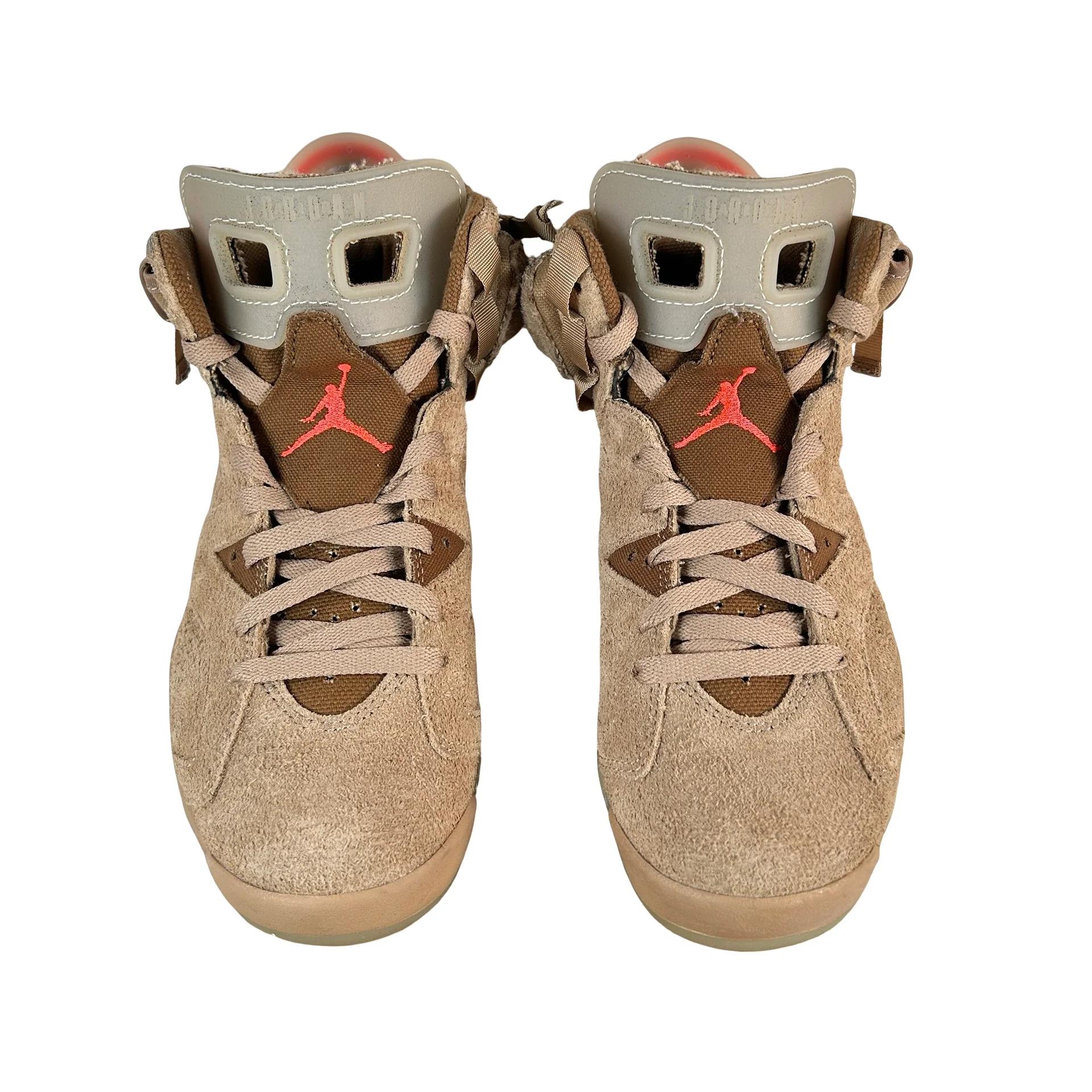 DH0690 200 Jordan 6 Retro Travis Scott British Khaki [USED] - 6.5 M (Used) (No Box) - Image 2