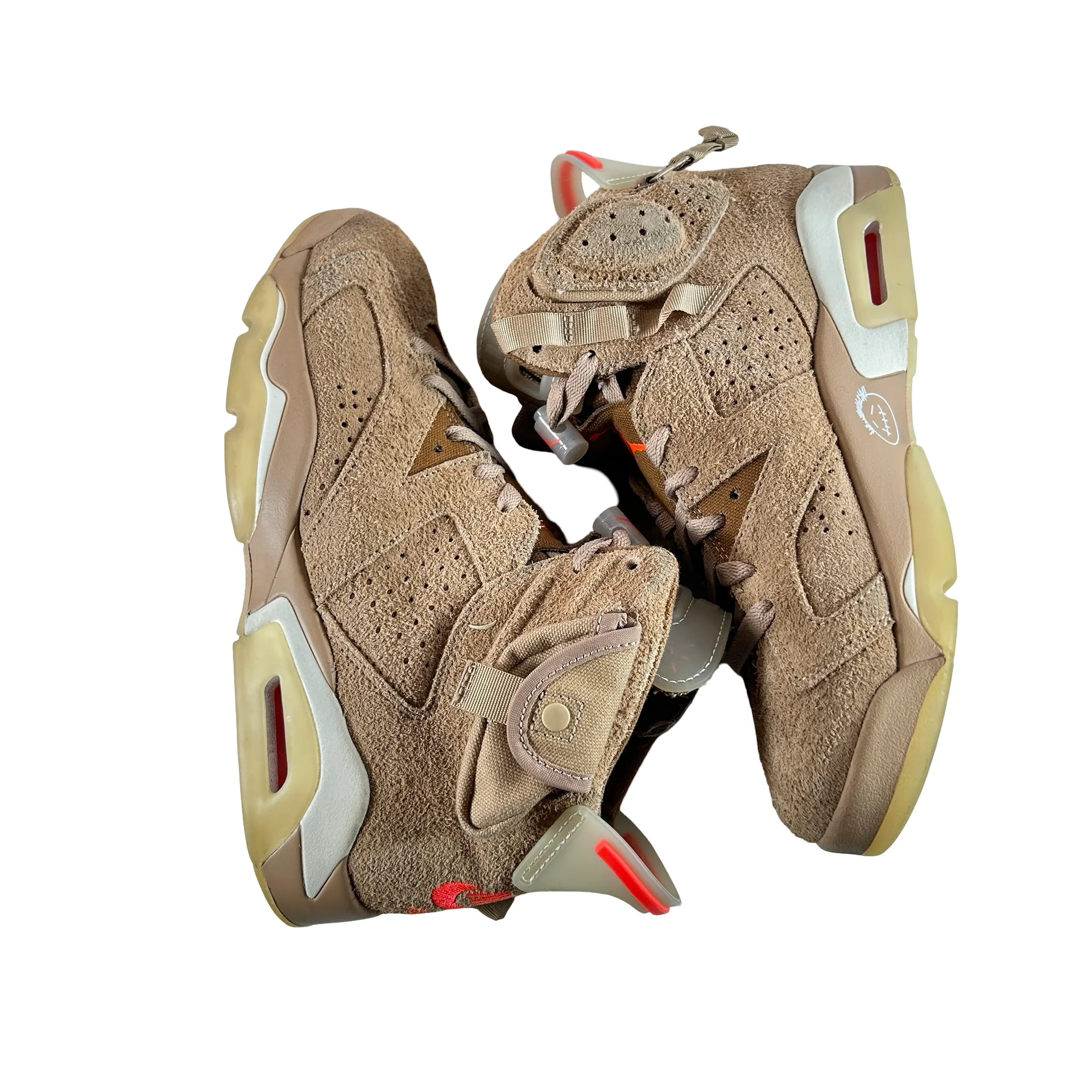 DH0690 200 Jordan 6 Retro Travis Scott British Khaki [USED] - 7.5 M (Used) - Image 5