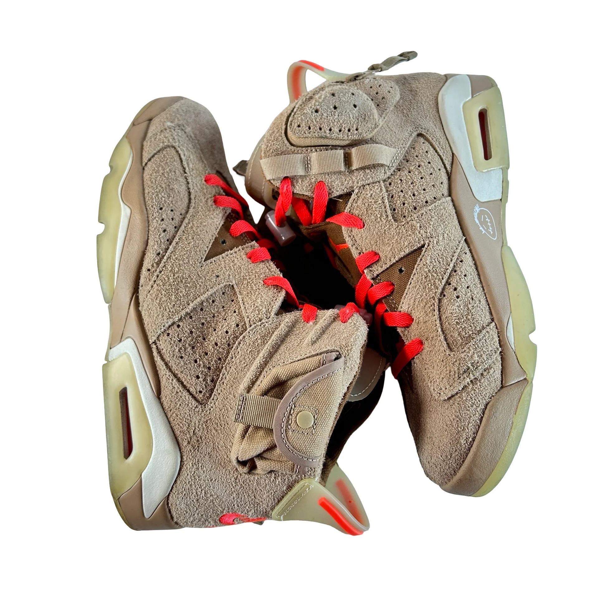 DH0690 200 Jordan 6 Retro Travis Scott British Khaki [USED] - 8.5 M (Used8) - Image 5