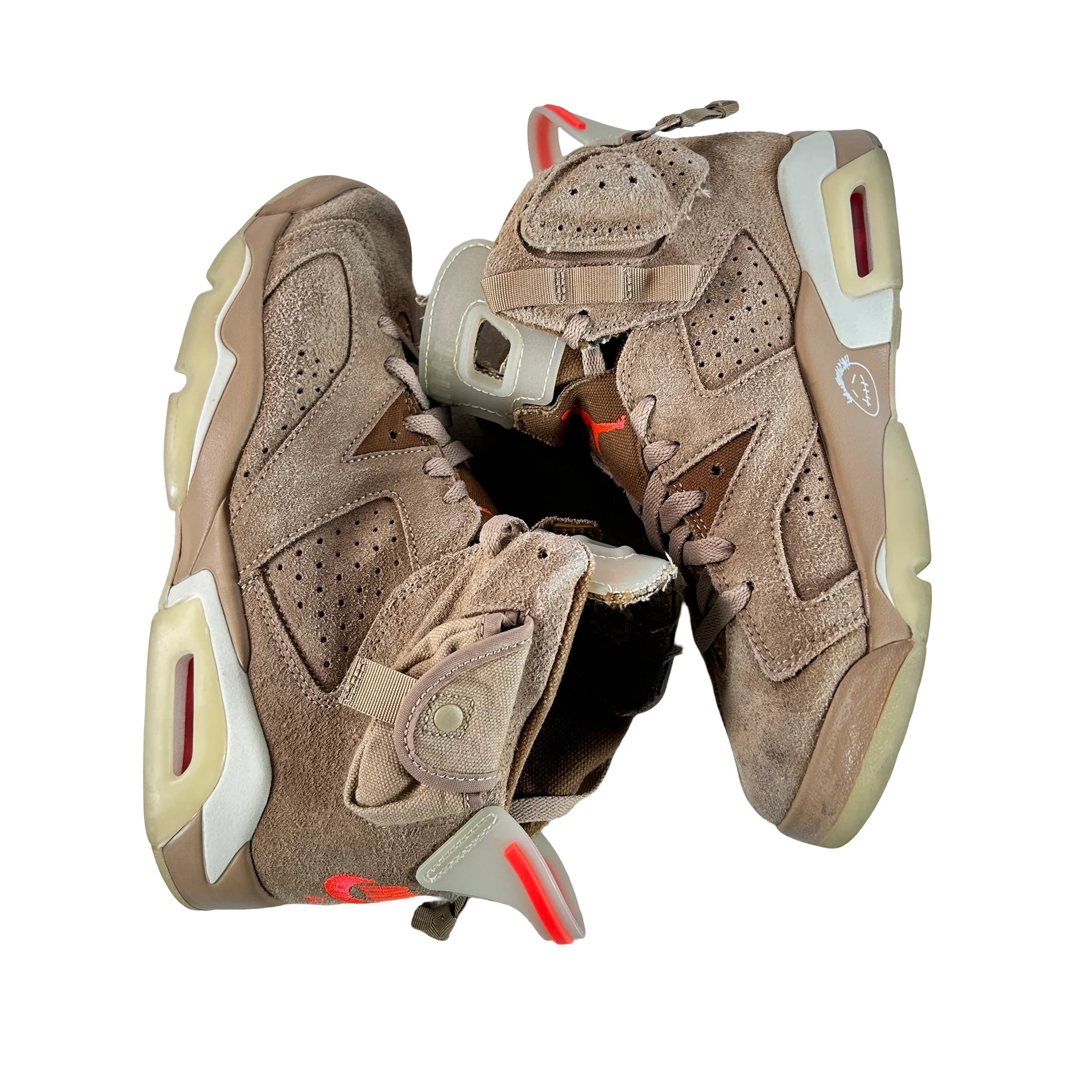 DH0690 200 Jordan 6 Retro Travis Scott British Khaki [USED] - 8 M (Used4) - Image 4