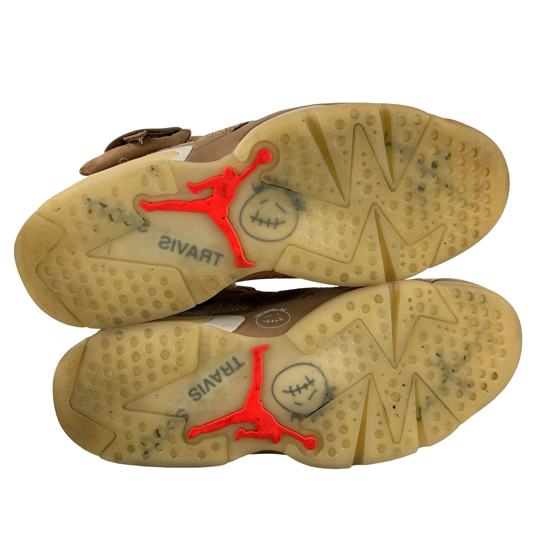 DH0690 200 Jordan 6 Retro Travis Scott British Khaki [USED] - 9.5 M (Used) (No Box) - Image 6