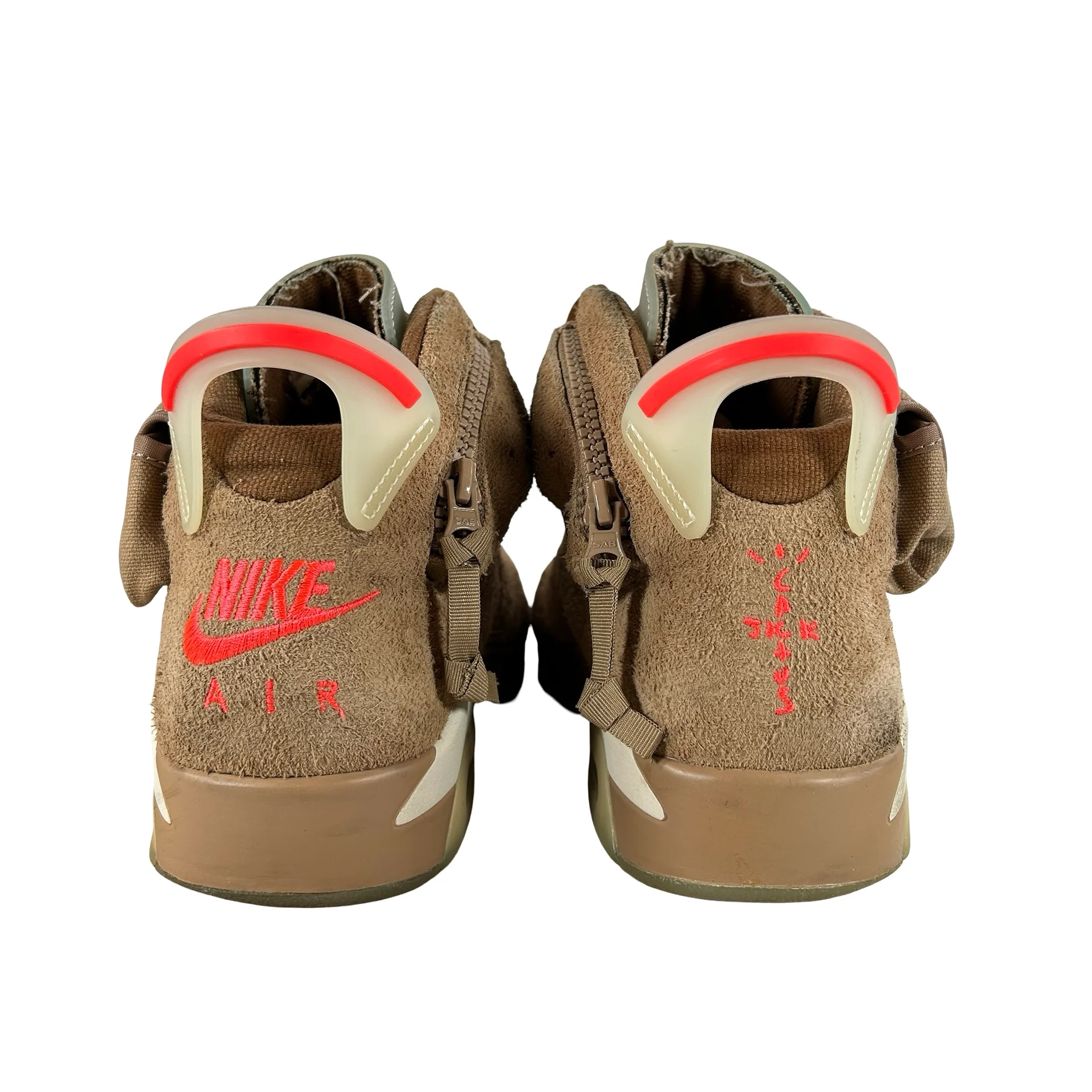 DH0690 200 Jordan 6 Retro Travis Scott British Khaki [USED] - 9.5 M (Used6) - Image 3