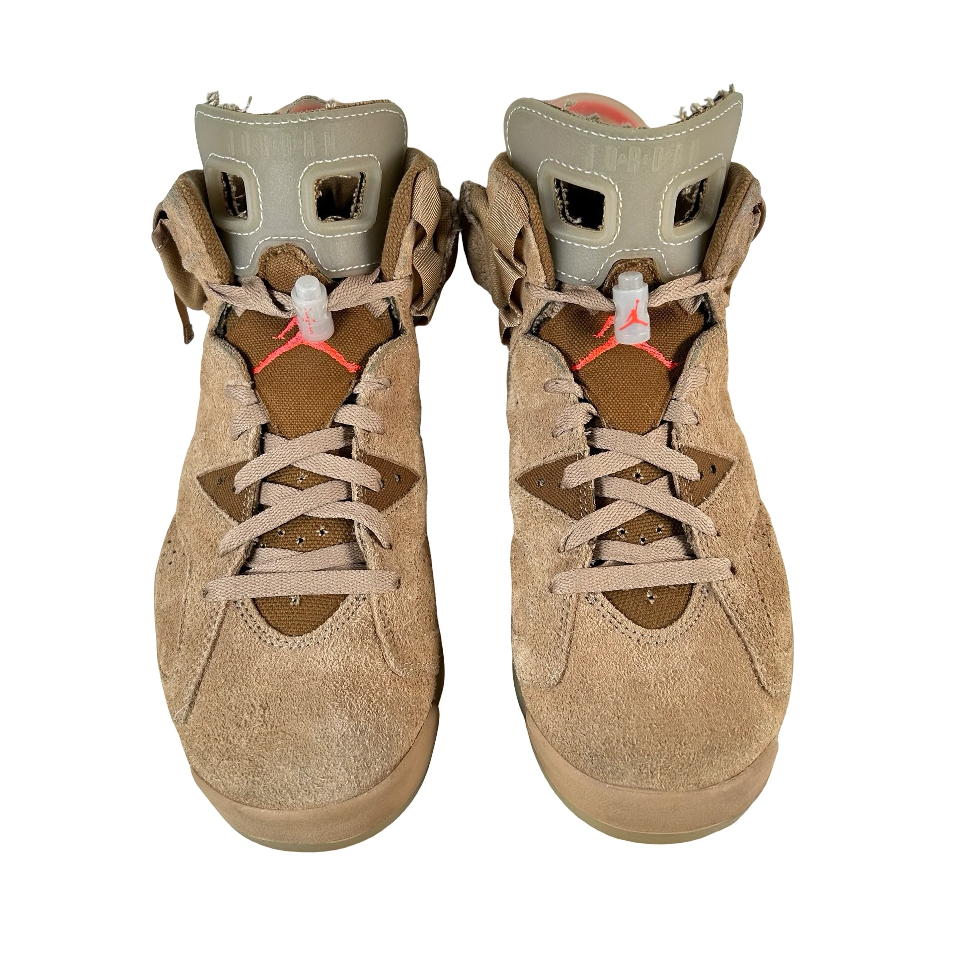 DH0690 200 Jordan 6 Retro Travis Scott British Khaki [USED] - 9 M (Used14) - Image 2