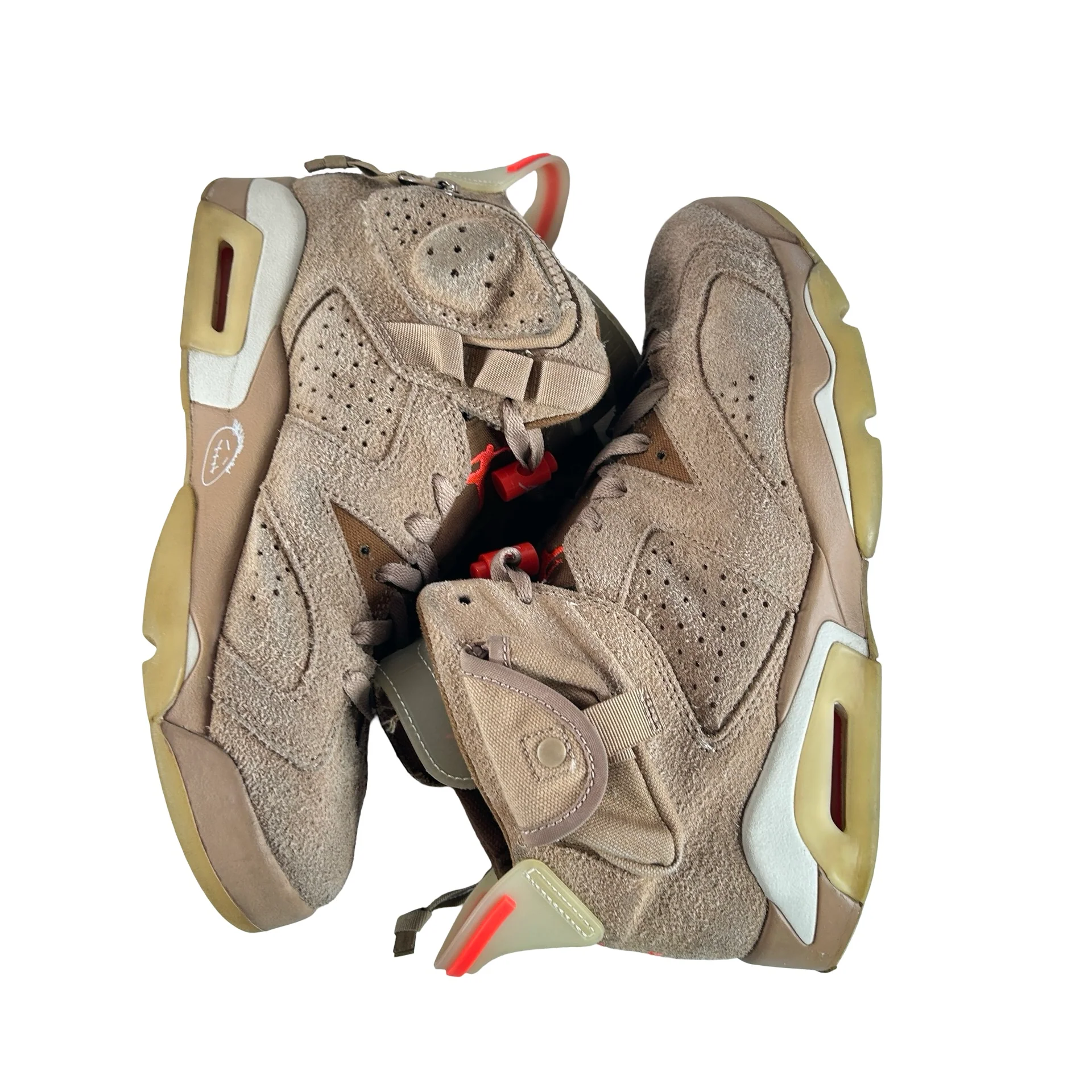 DH0690 200 Jordan 6 Retro Travis Scott British Khaki [USED] - 9 M (Used15) - Image 5