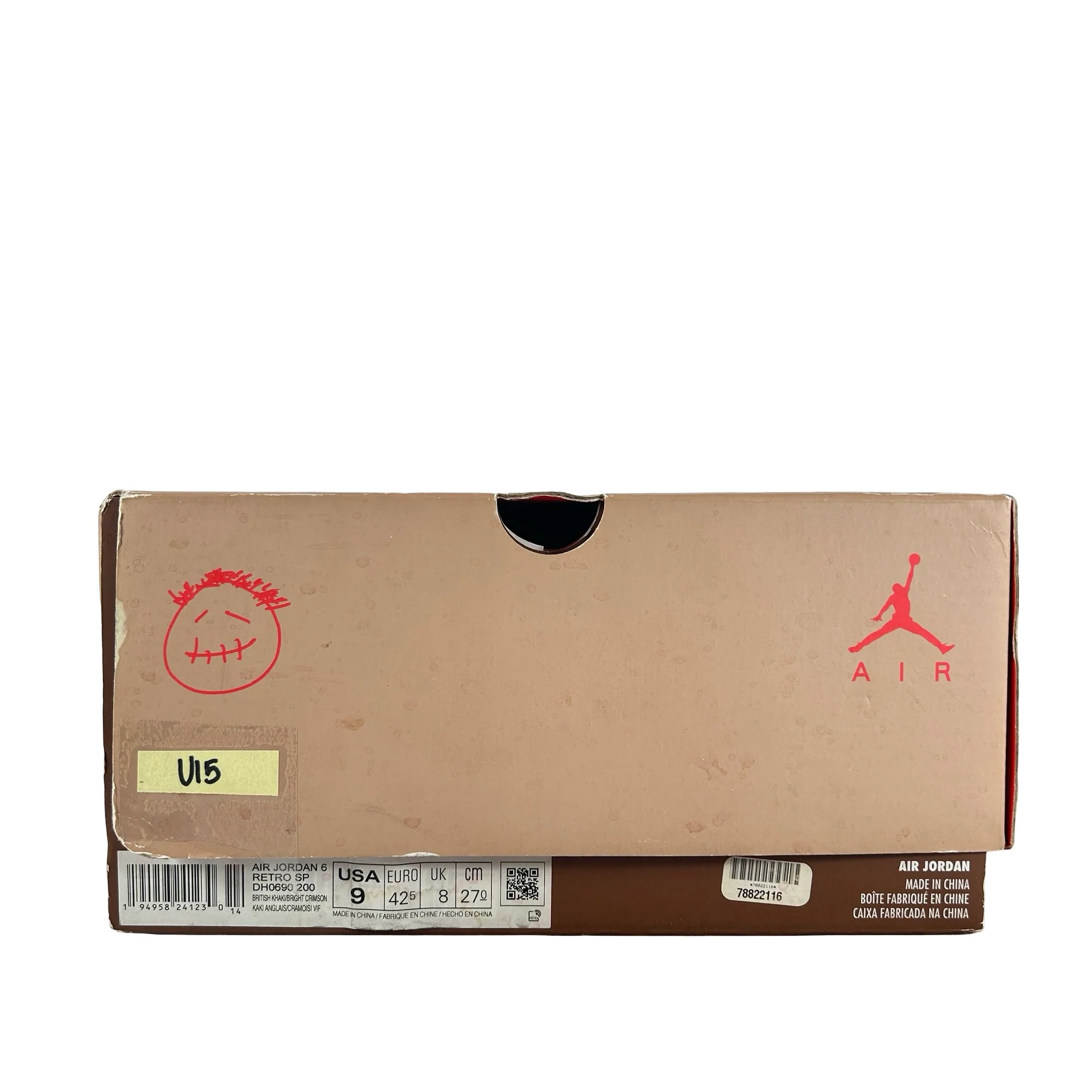 DH0690 200 Jordan 6 Retro Travis Scott British Khaki [USED] - 9 M (Used15) - Image 7