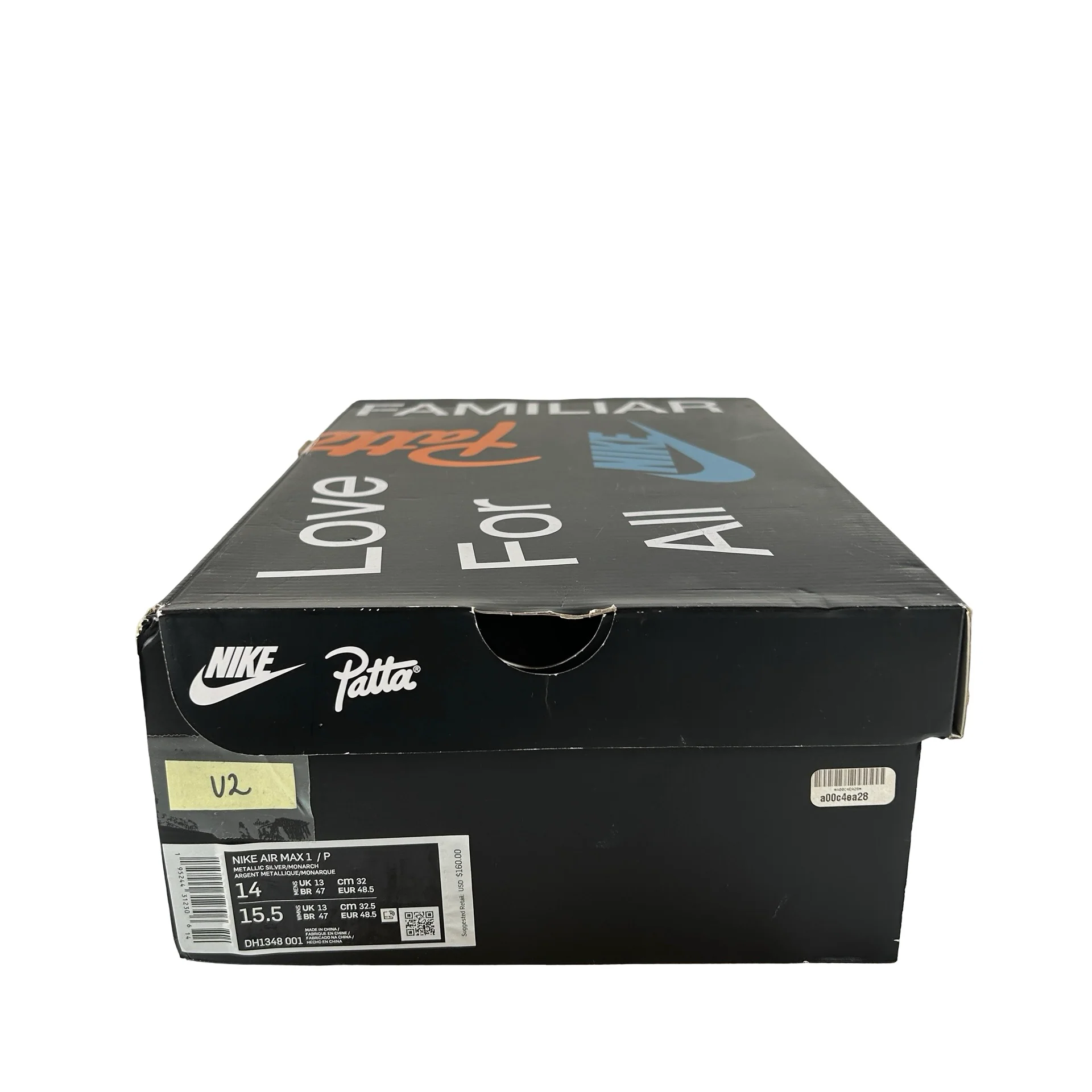 DH1348 001 Nike Air Max 1 Patta Waves Monarch [USED] - 14 M (Used2) - Image 7
