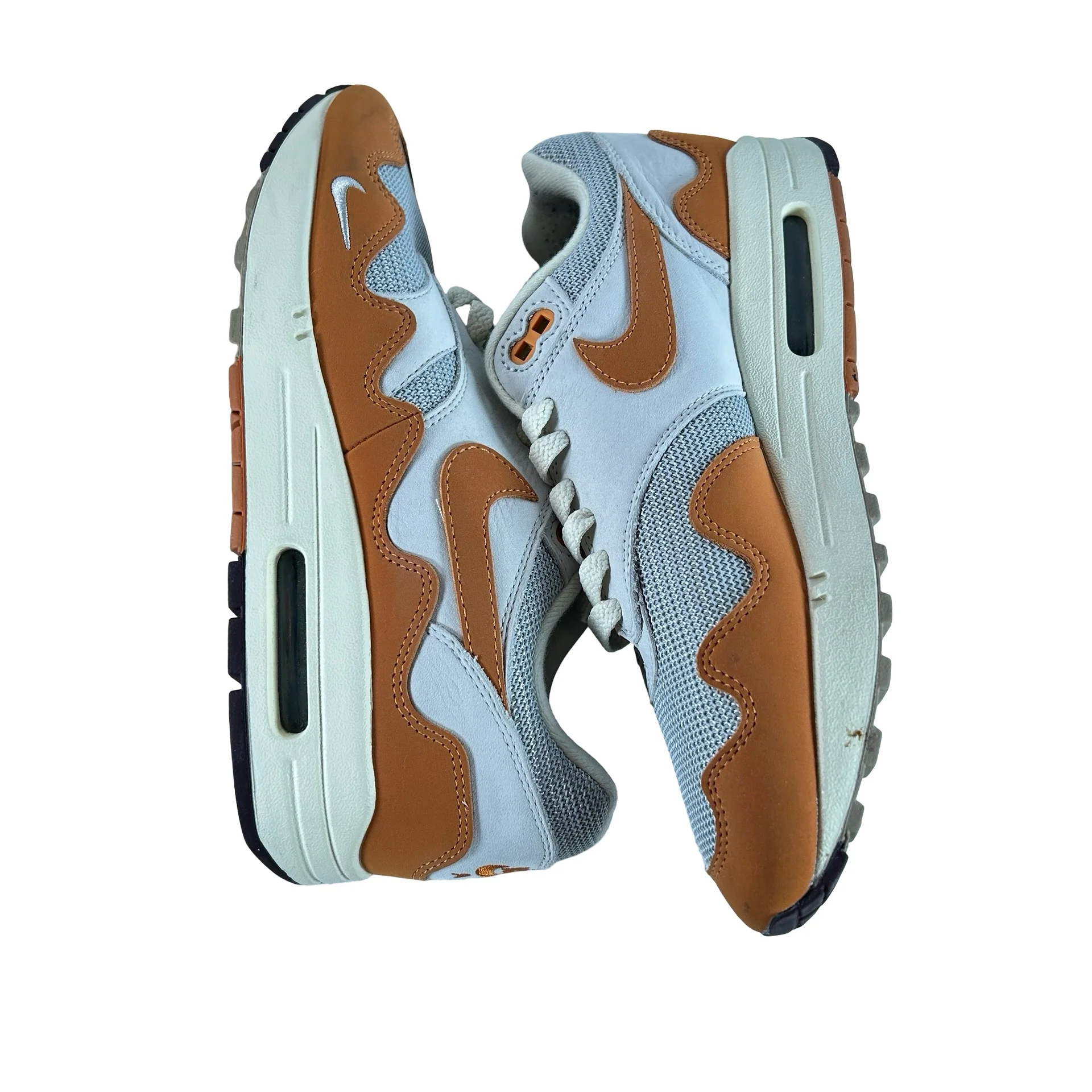 DH1348 001 Nike Air Max 1 Patta Waves Monarch (without Bracelet) [USED] - 7.5 M (Used) (No Box) - Image 4