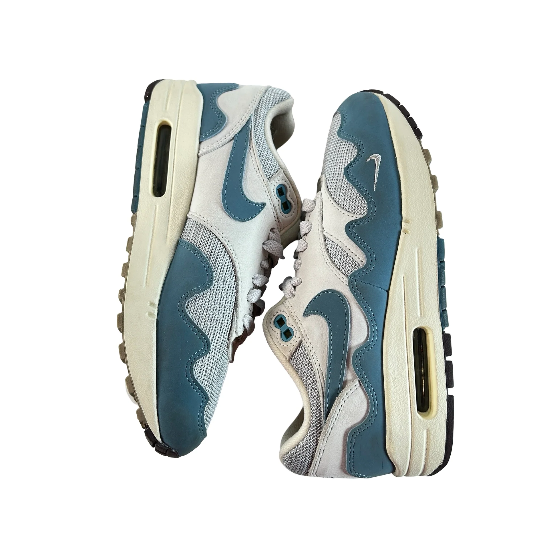 DH1348 004 Nike Air Max 1 Patta Waves Noise Aqua [USED] - 5.5 M (Used) (No Insoles) - Image 4
