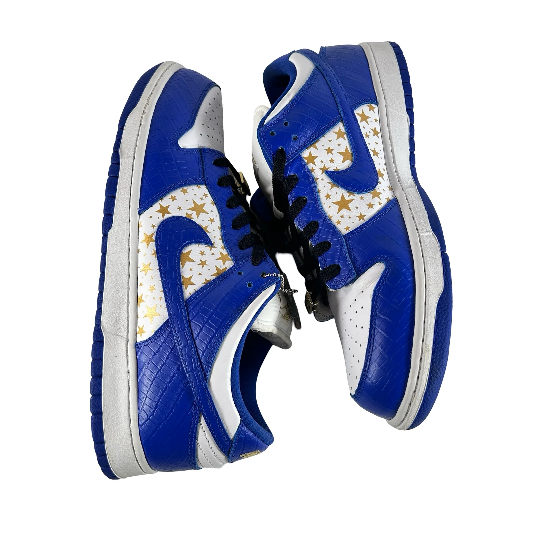 DH3228 100 Nike SB Dunk Low Supreme Stars Hyper Royal (2021) [USED] - 12 M (Used) - Image 4