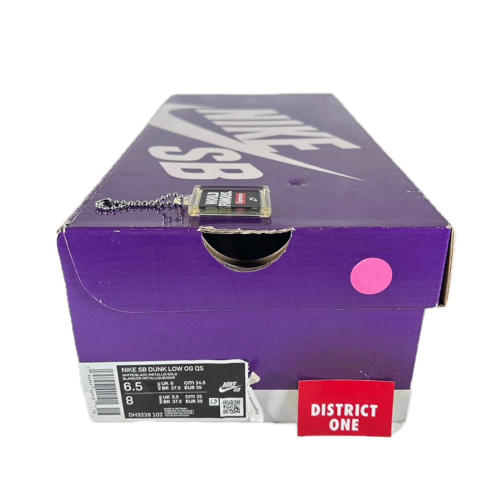 DH3228 102 Dunk SB Low Supreme Black [USED] - 6.5 M (Used) - Image 7