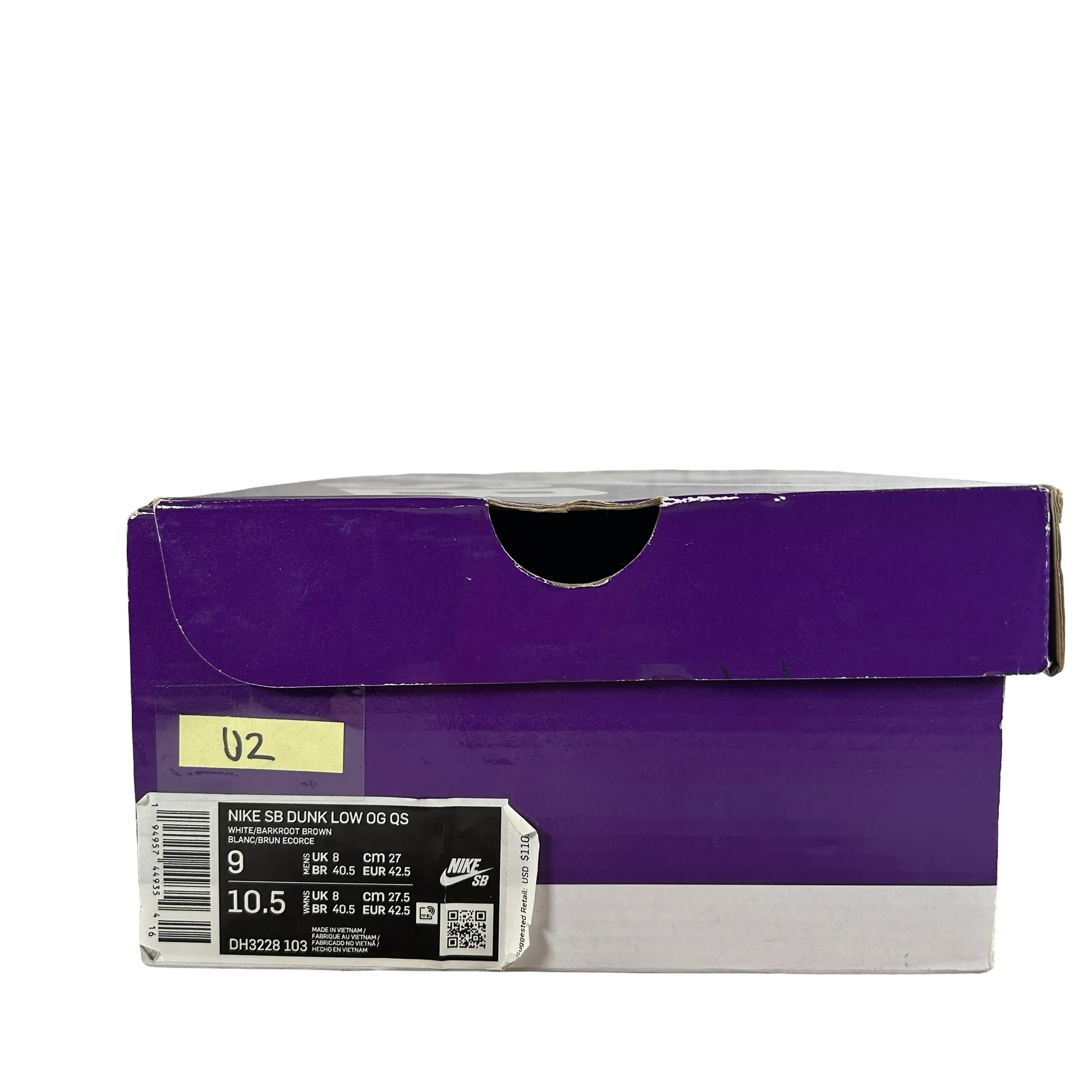 DH3228 103 Supreme Dunk SB Low Brown [USED] - 9 M (Used2) - Image 7
