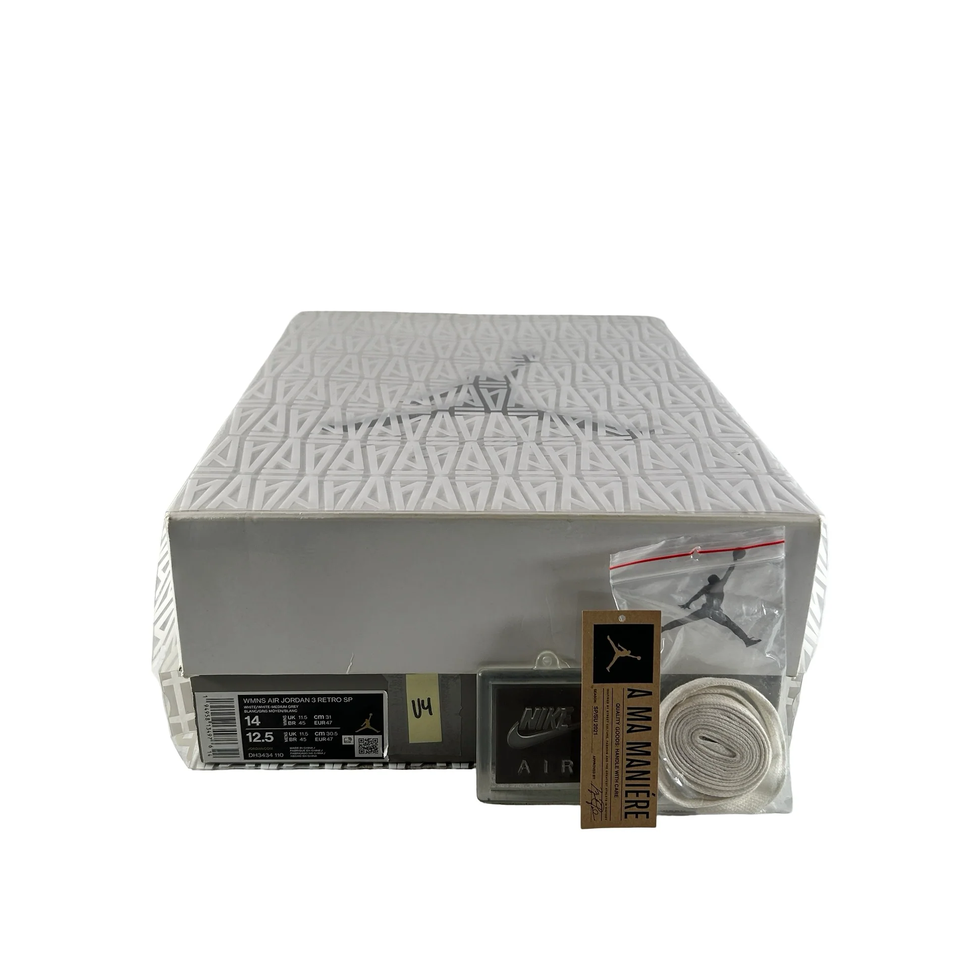DH3434 110 Jordan 3 Retro SP A Ma Maniére (Women's) [USED] - 14 W (Used4) - Image 7