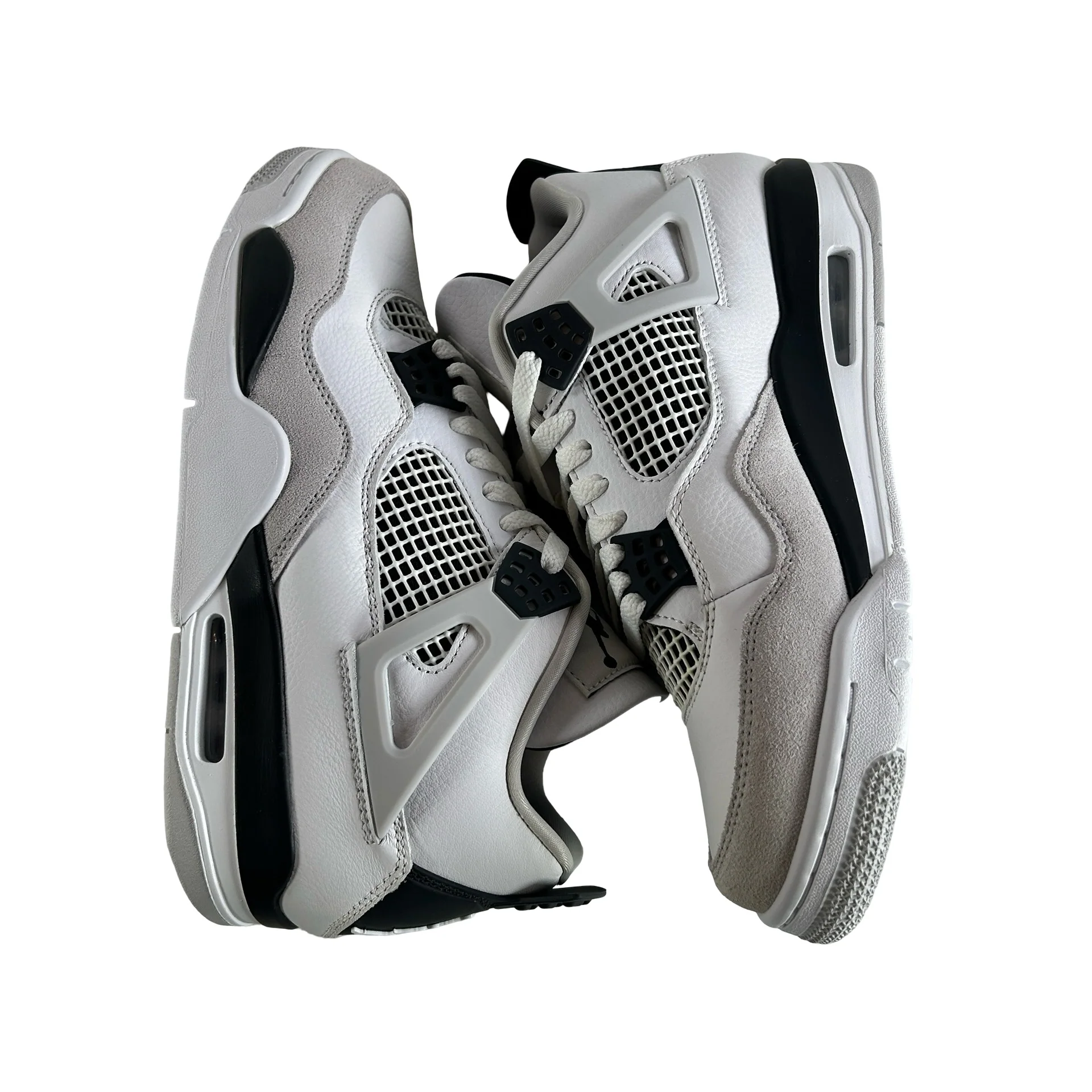 DH6927 111 Jordan 4 Retro Military Black - 8.5 M (Yellowing) - Image 4