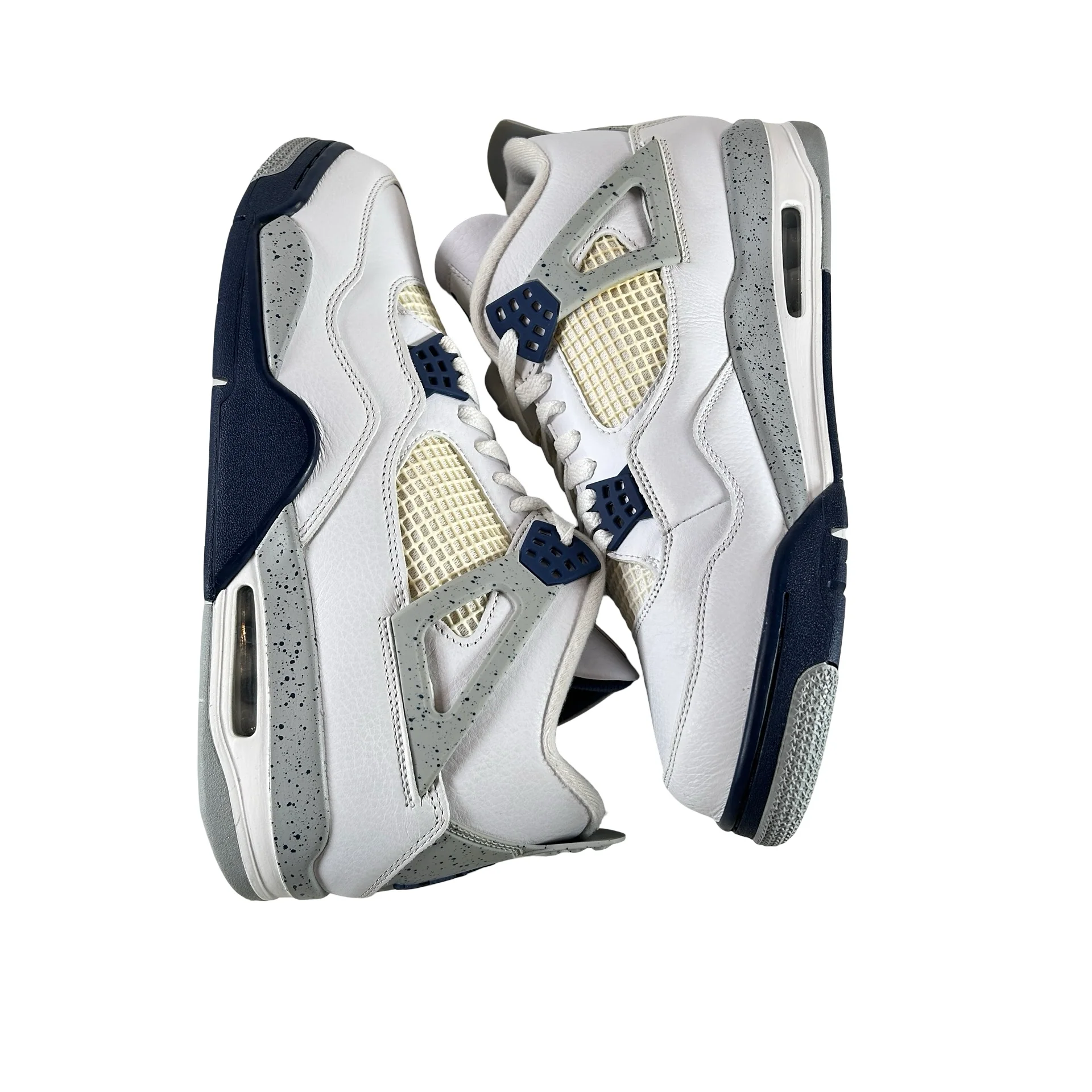 DH6927 140 Jordan 4 Retro Midnight Navy [CONDITIONAL] - 12 M (Yellowing2) (Damaged Box) - Image 4