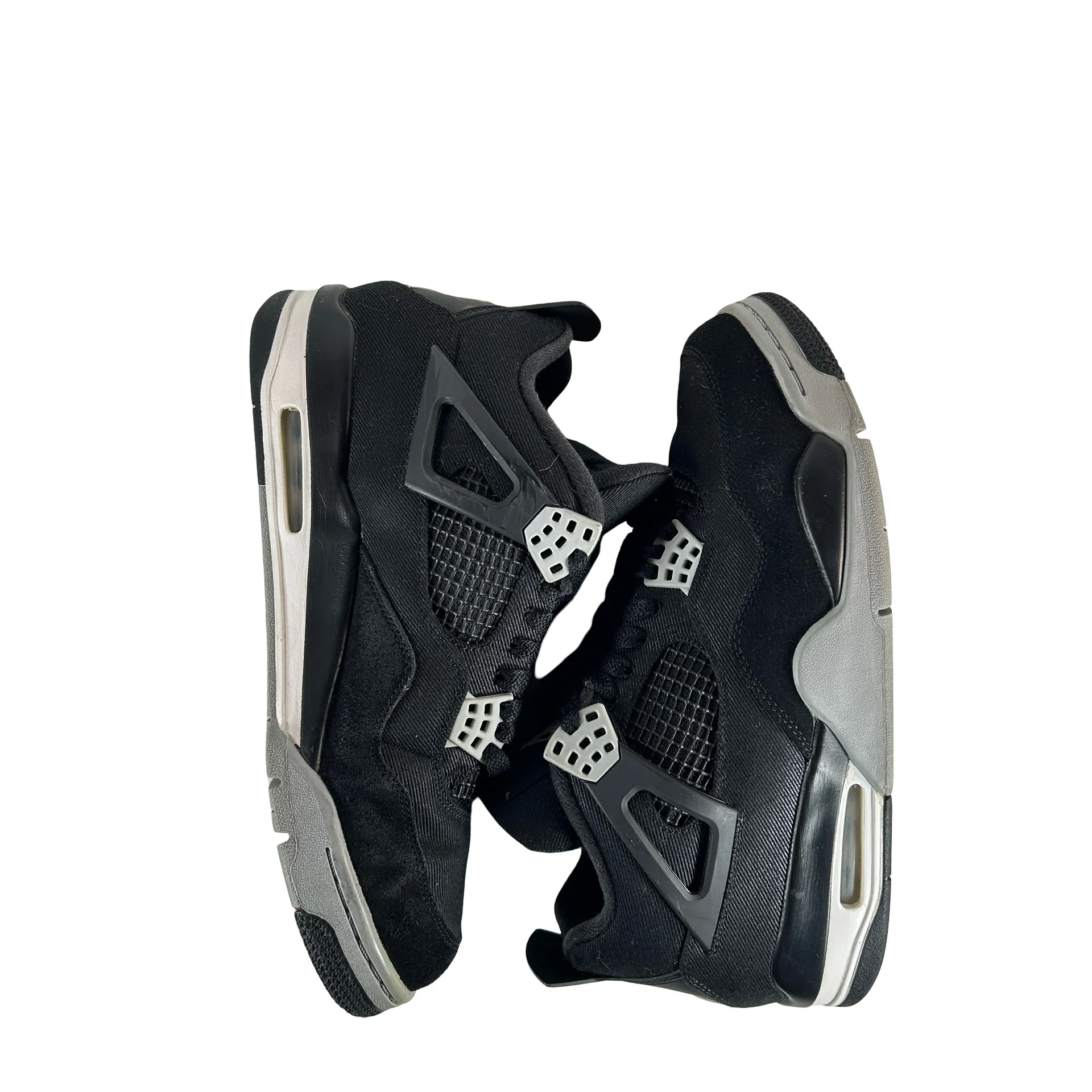 DH7138 006 Jordan 4 Retro SE Black Canvas [USED] - 10 M (Used) (No Box) - Image 5