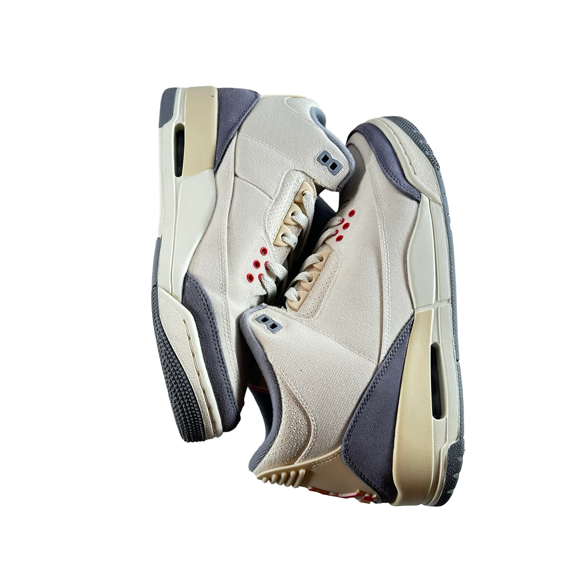 DH7139 100 Jordan 3 Retro Muslin [USED] - 9 M (Used) (No Box) - Image 5