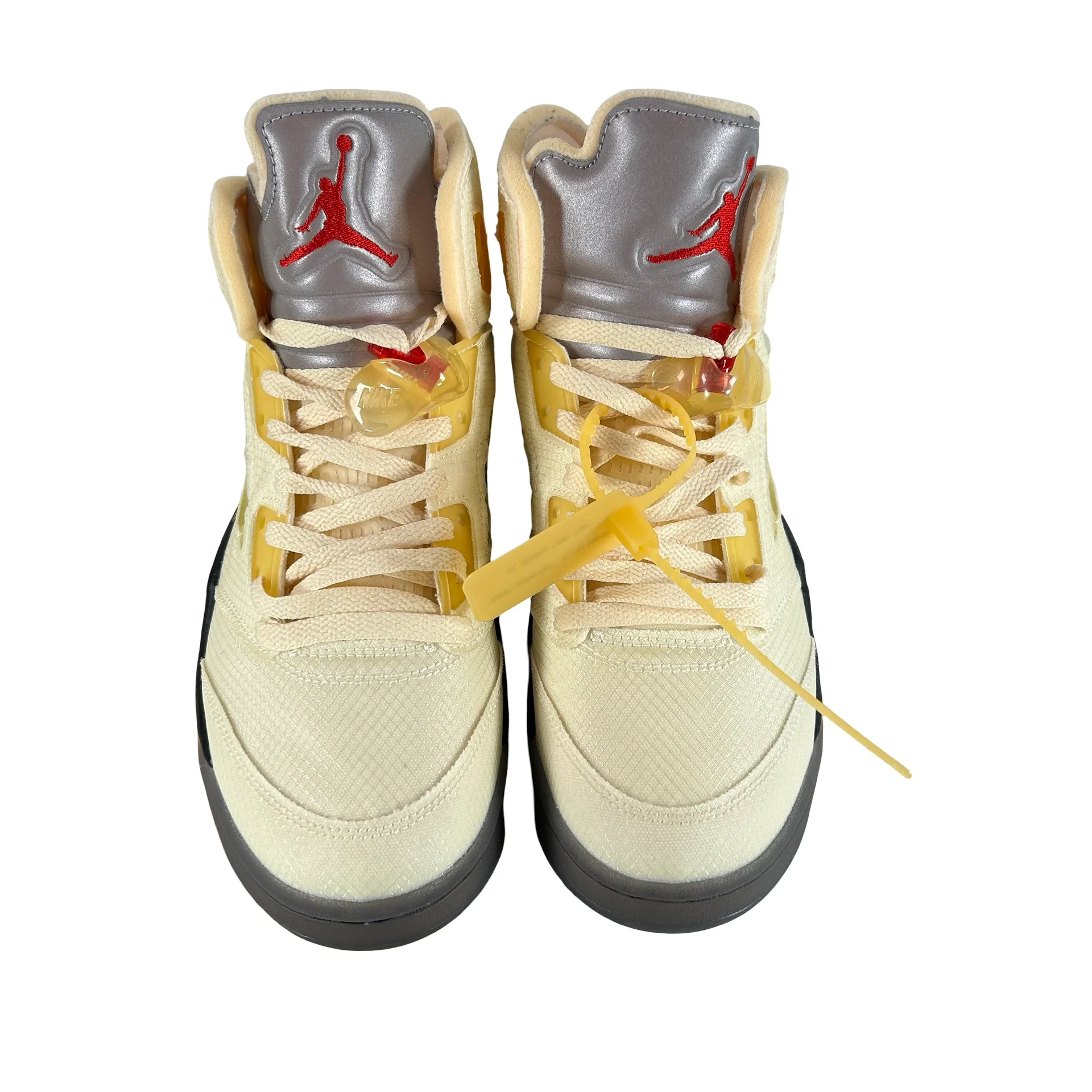 DH8565 100 Jordan 5 Off-White Sail [CONDITIONAL] - 10 M (Small Mark On Right Foot) - Image 2